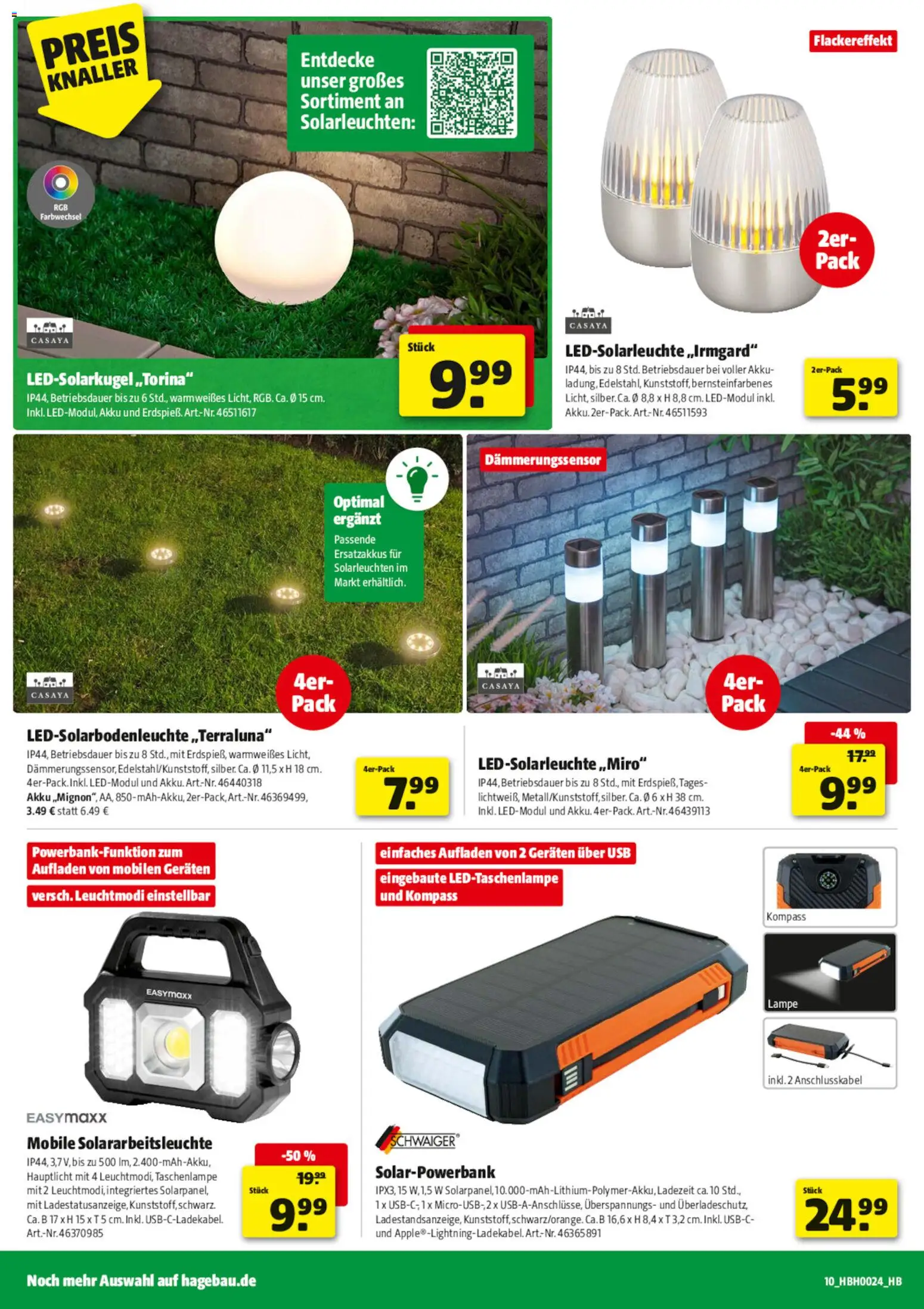 Hagebau Prospekt – gültig ab 06.06.2026 | Seite: 10 | Produkte: USB, Lampe