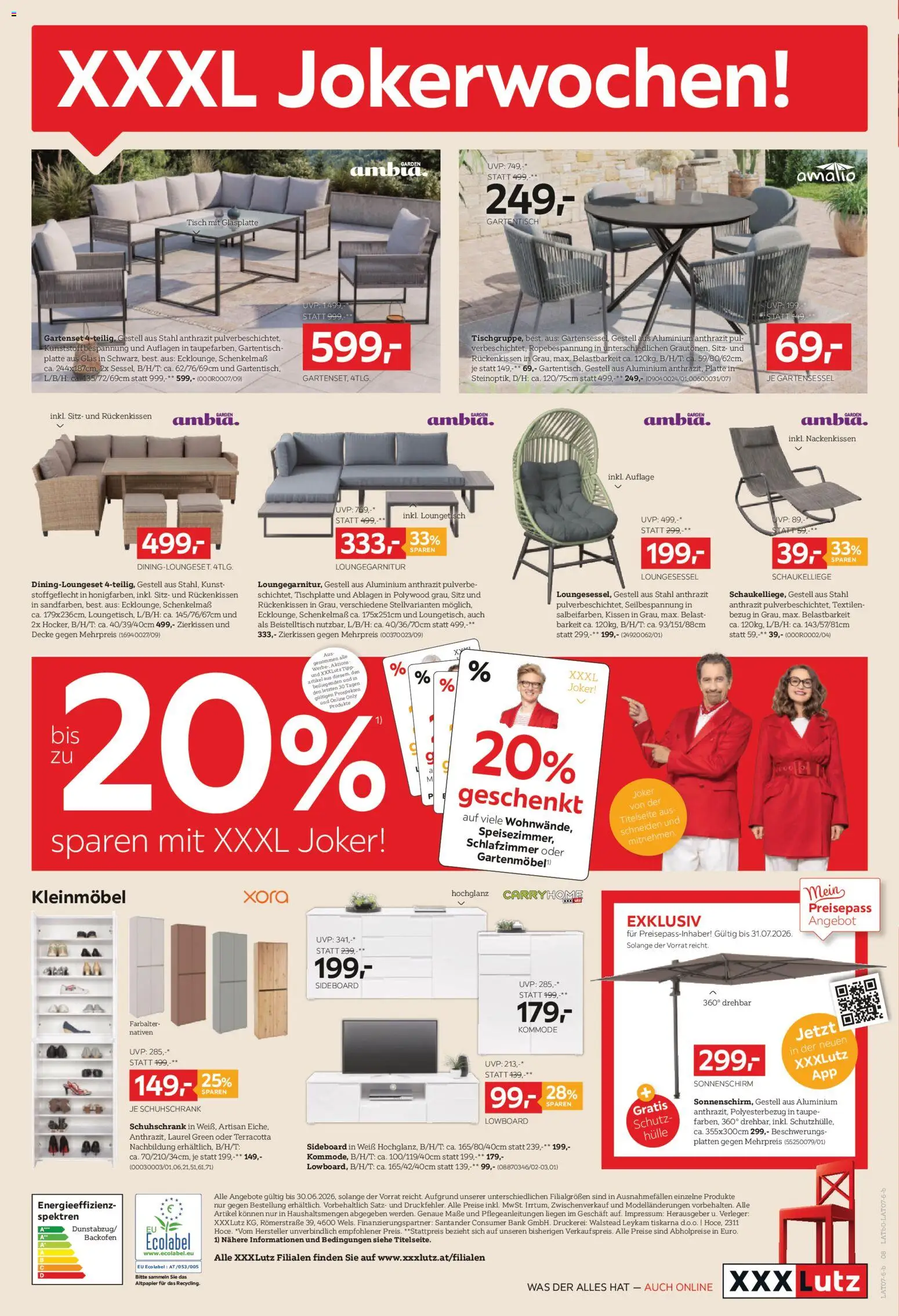 XXXLutz Prospekt aktuell gültig ab 23.06.2026 | Seite: 8 | Produkte: Hülle, Kissen, Kommode, Tisch