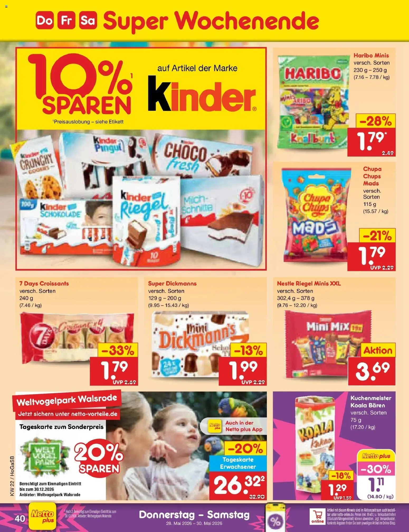 Netto Marken-Discount Prospekt Bremen-Lesum – gültig ab 26.05.2026 | Seite: 48 | Produkte: Haribo, Milch, Schokolade