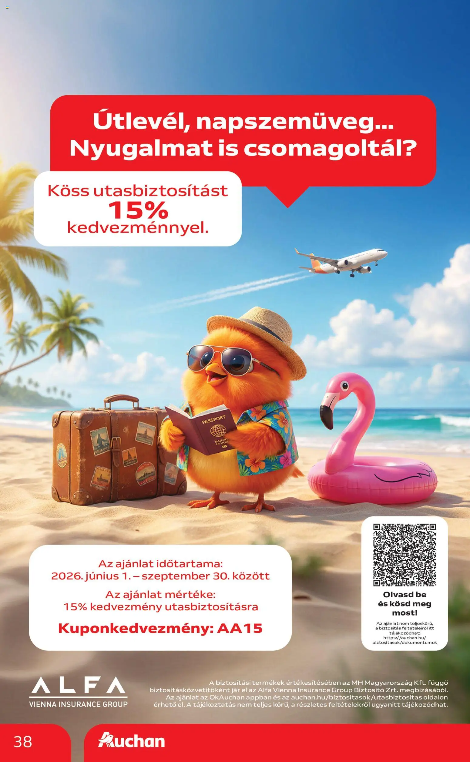Auchan akciós ujság - amely érvényes a következő dátumtól: 2026.08.06. | Oldal: 38 | Termékek: Napszemüveg