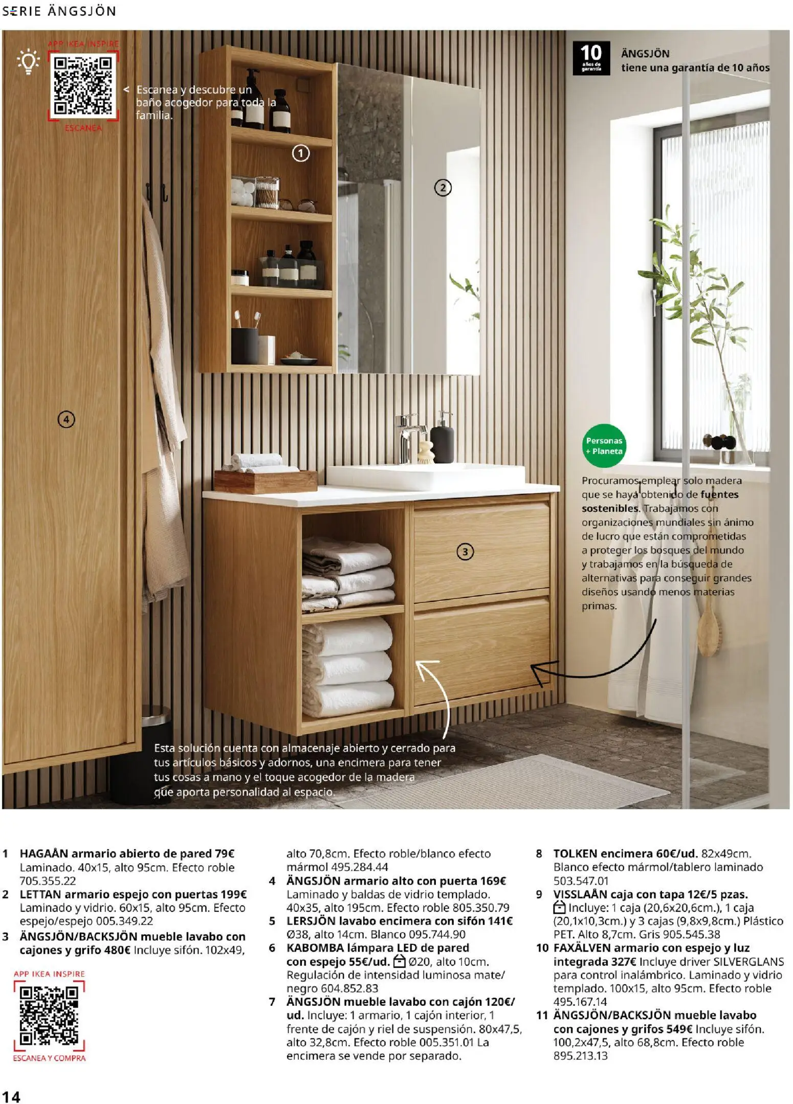 Catálogo IKEA Baňos │ válido desde el 01.02.2026 | Página: 14 | Productos: Almacenaje, Armario, Lavabo, Baño