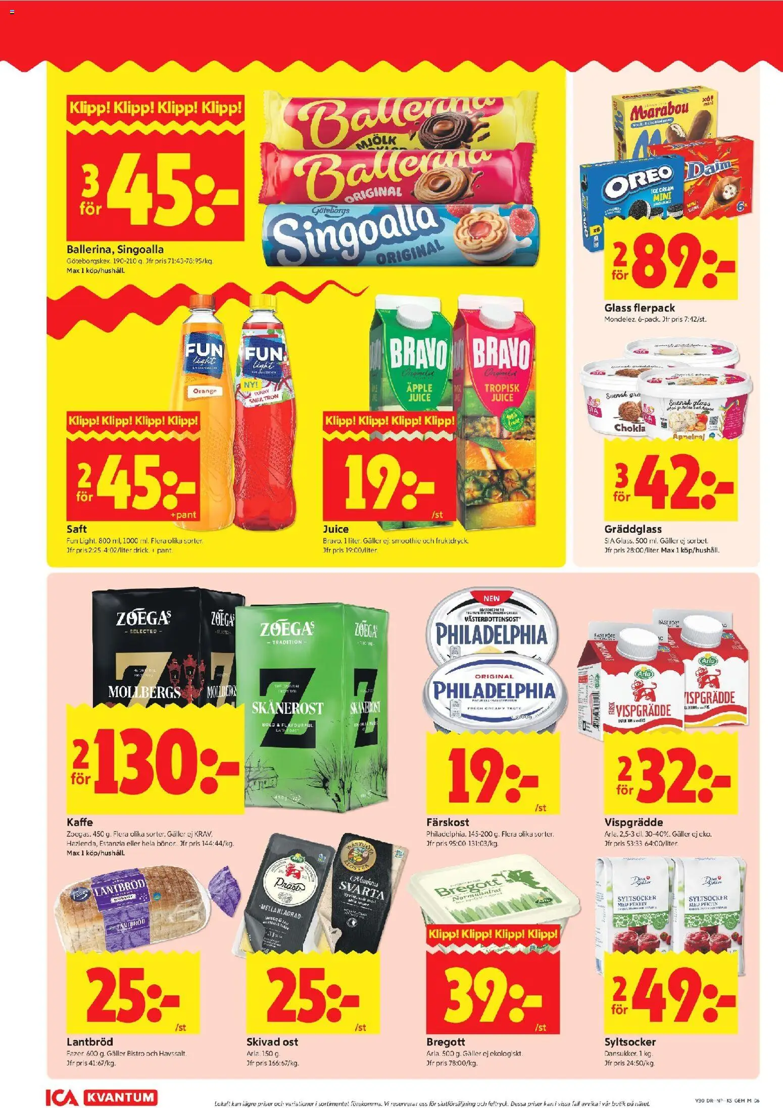 ICA Kvantum reklamblad aktuell från 20/07/2026 | Sida: 6 | Produkter: Gem, Singoalla, Galler, Lantbröd