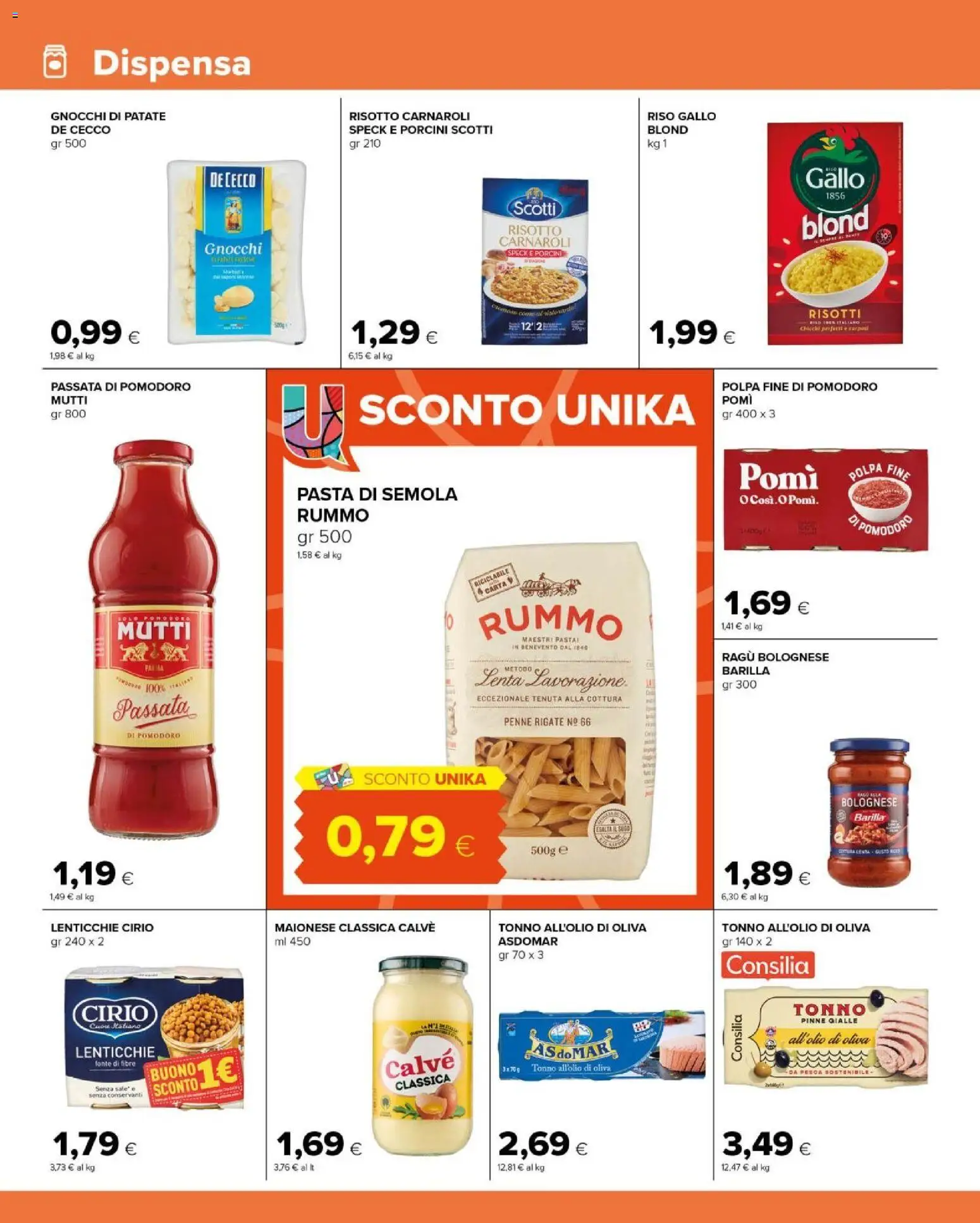 Volantino Tigre del 16/09/2026 | Pagina: 8 | Prodotti: Pasta, Barilla, Semola, Gnocchi