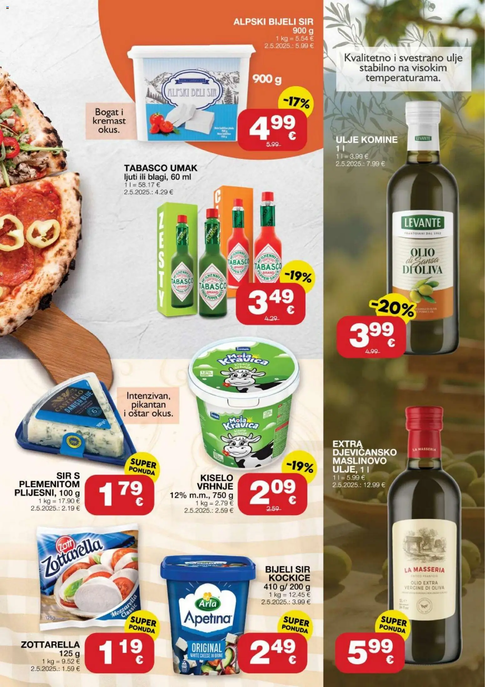 Stanić Diskont katalog | vrijedi od 01.10.2026 | Stranica: 3 | Proizvodi: Mozzarella, Sir, Ulje, Umak