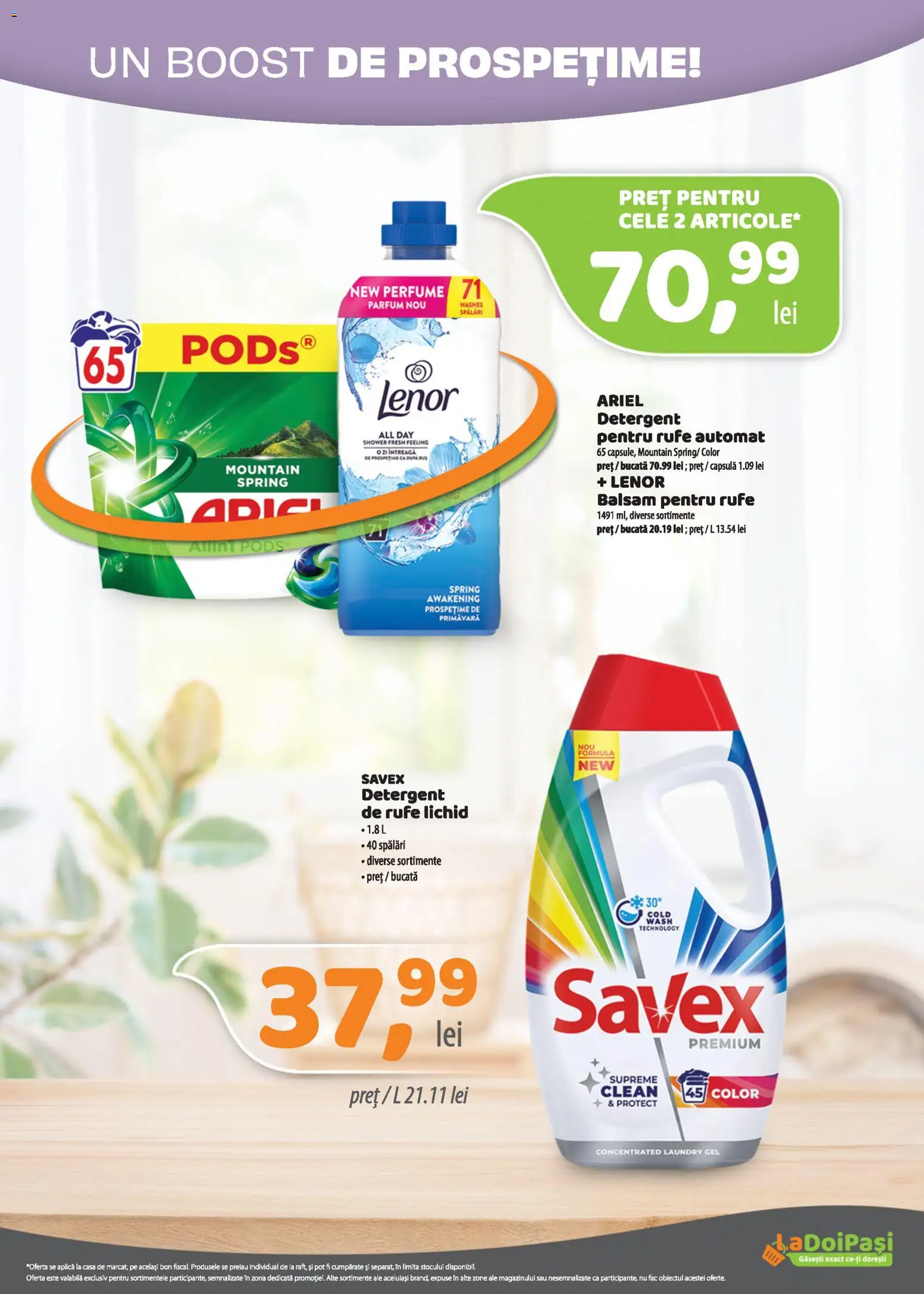 Noul catalog LaDoiPași – valabil de la 16.09.2026 | Pagină: 14 | Produse: Clean, Parfum, Balsam, Detergent