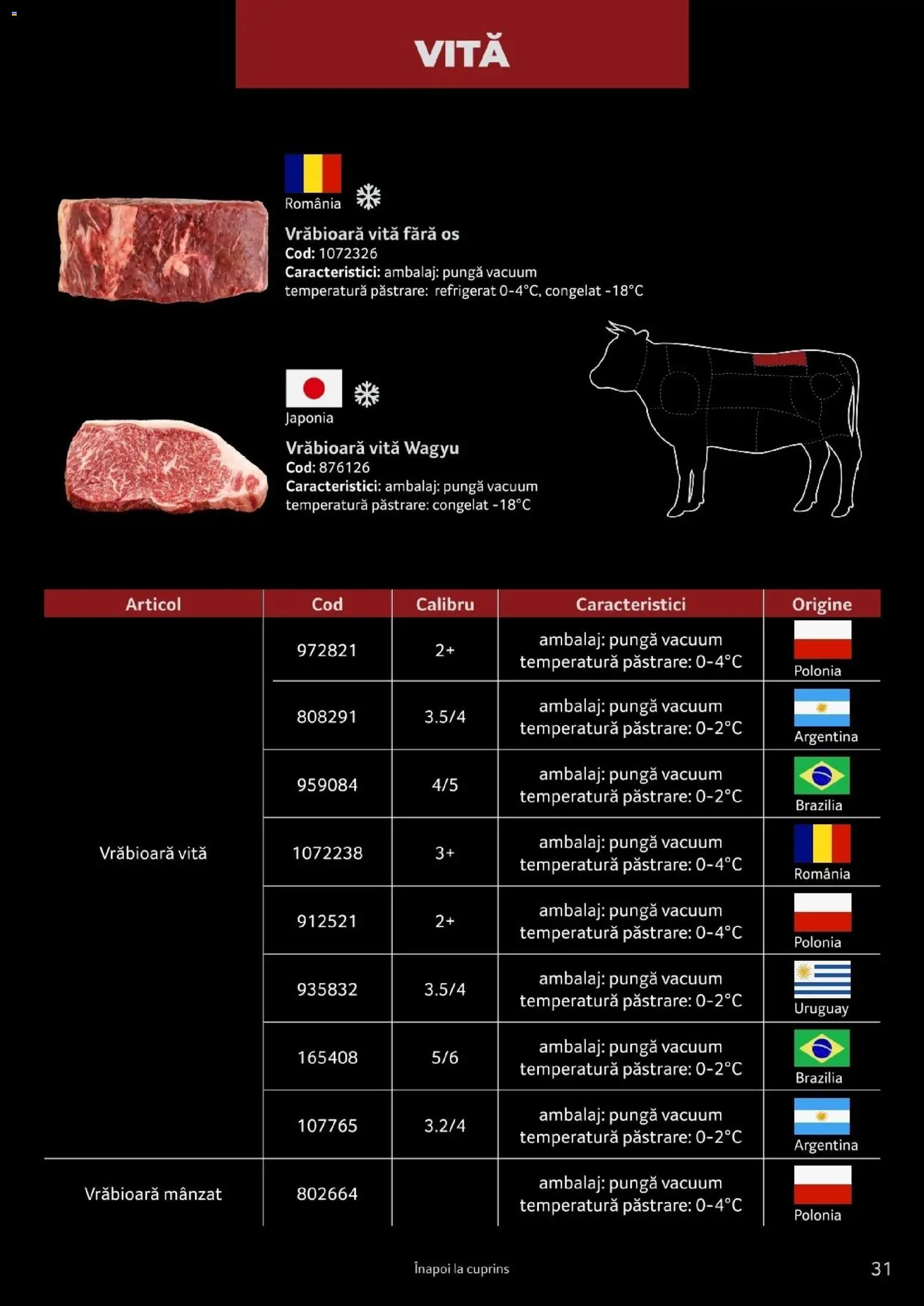 Noul catalog Selgros – valabil de la 25.03.2026 | Pagină: 31 | Produse: Vită, Pungă
