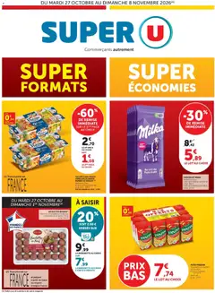 Super U - Prévisualisation de Super U - Les prix bas de la semaine valide à partir de 27/10/2026