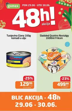 Gomex katalog Blic akcija - pregled Gomex kataloga - važi od 29.06.2026