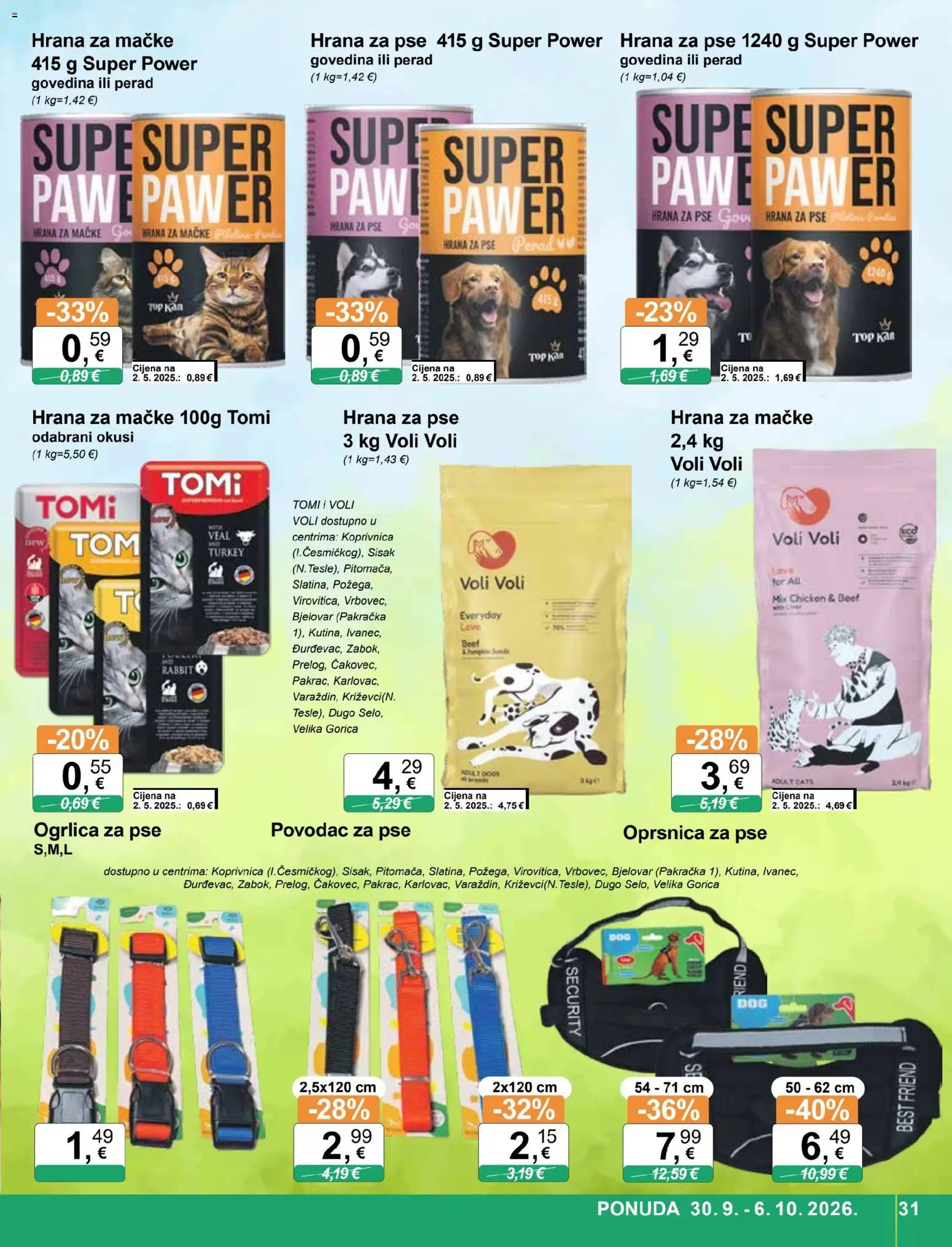KTC katalog | vrijedi od 30.09.2026 | Stranica: 31 | Proizvodi: Hrana za pse, Hrana za mačke, Perad, Ogrlica