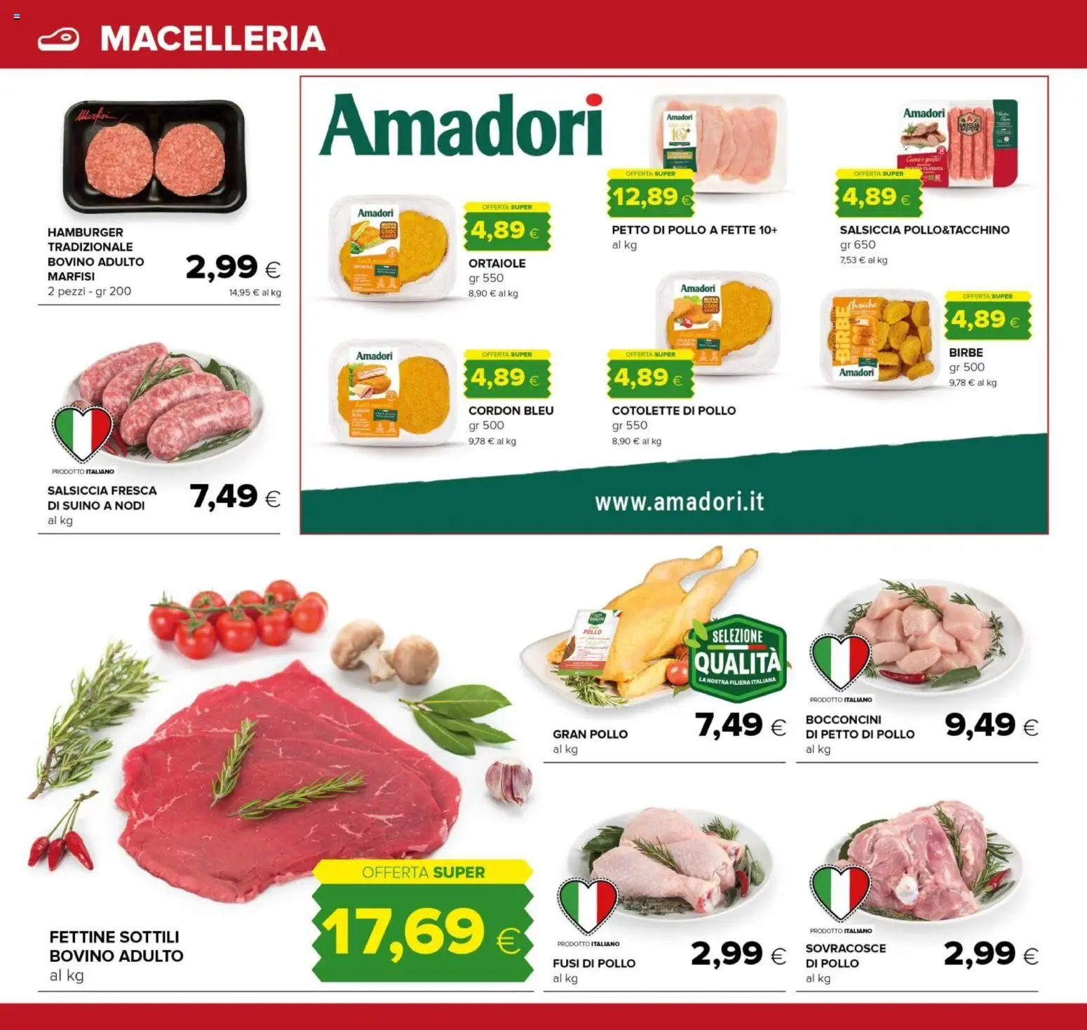 Volantino Tigre del 07.05.2026 | Pagina: 6 | Prodotti: Bovino, Petto di Pollo, Pollo, Salsiccia
