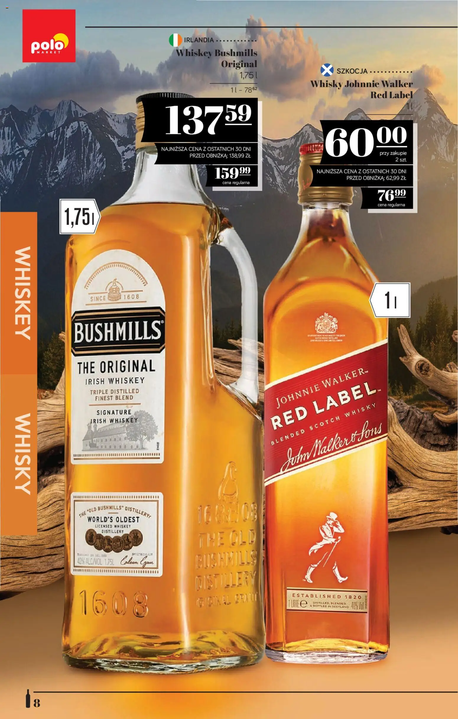 POLOmarket katalog - Alkoholi od 02.07.2026 | Strona: 8 | Produkty: Red label, Whisky