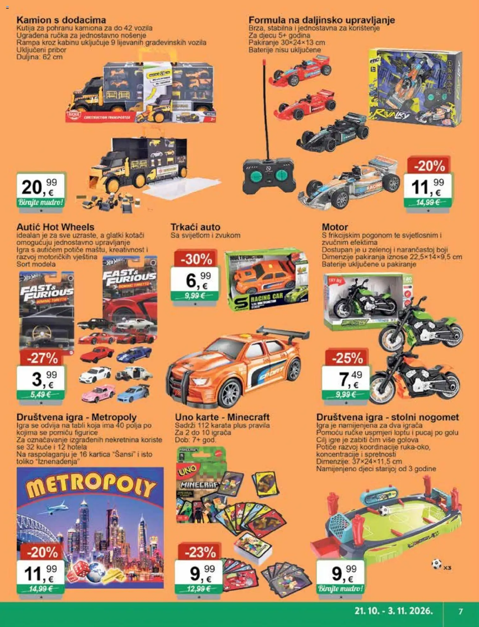 KTC katalog | vrijedi od 21.10.2026 | Stranica: 7 | Proizvodi: Minecraft, Kutija, Baterije, Igra