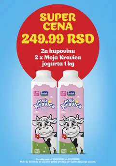 Univerexport katalog Moja kravica jogurt po super ceni - pregled Univerexport kataloga - važi od 21.06.2026