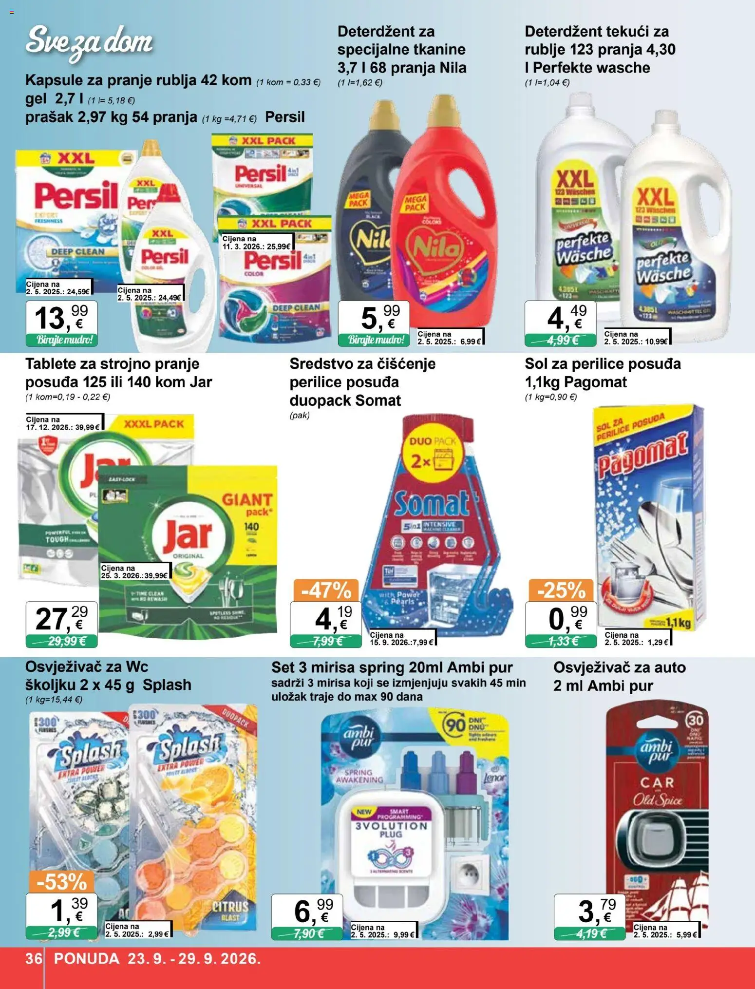 KTC katalog | vrijedi od 23.09.2026 | Stranica: 36 | Proizvodi: Deterdžent, Nila, Lenor, Kapsule