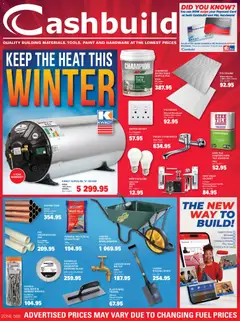 Cashbuild specials catalogue – valid from 20/07/2026