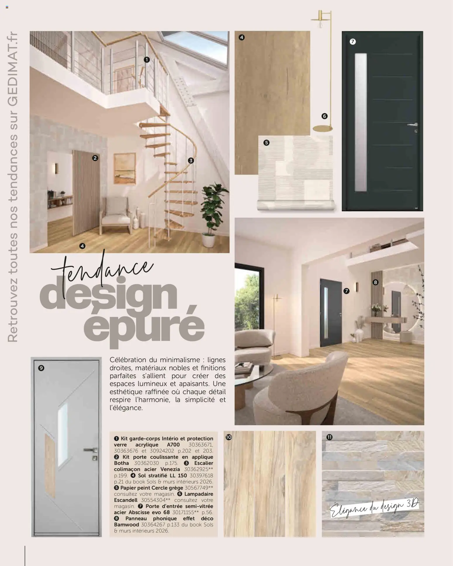 {H1} | Page: 23 | Produits: Lampadaire, Porte, Papier peint