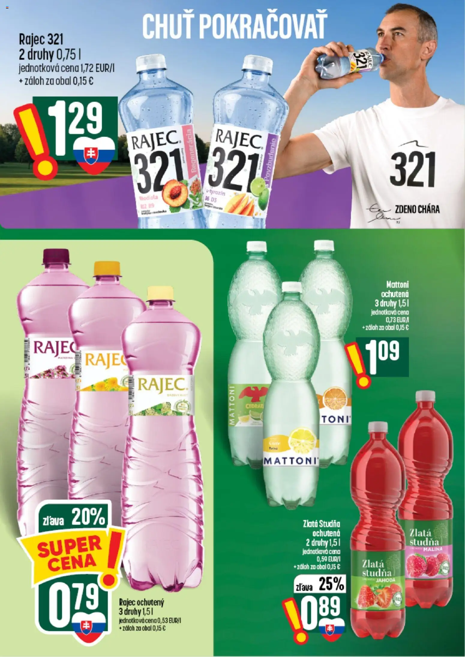 Nové COOP Jednota akcie – leták je platný od 26.08.2026 | Strana: 50 | Produkty: Rajec, Mattoni
