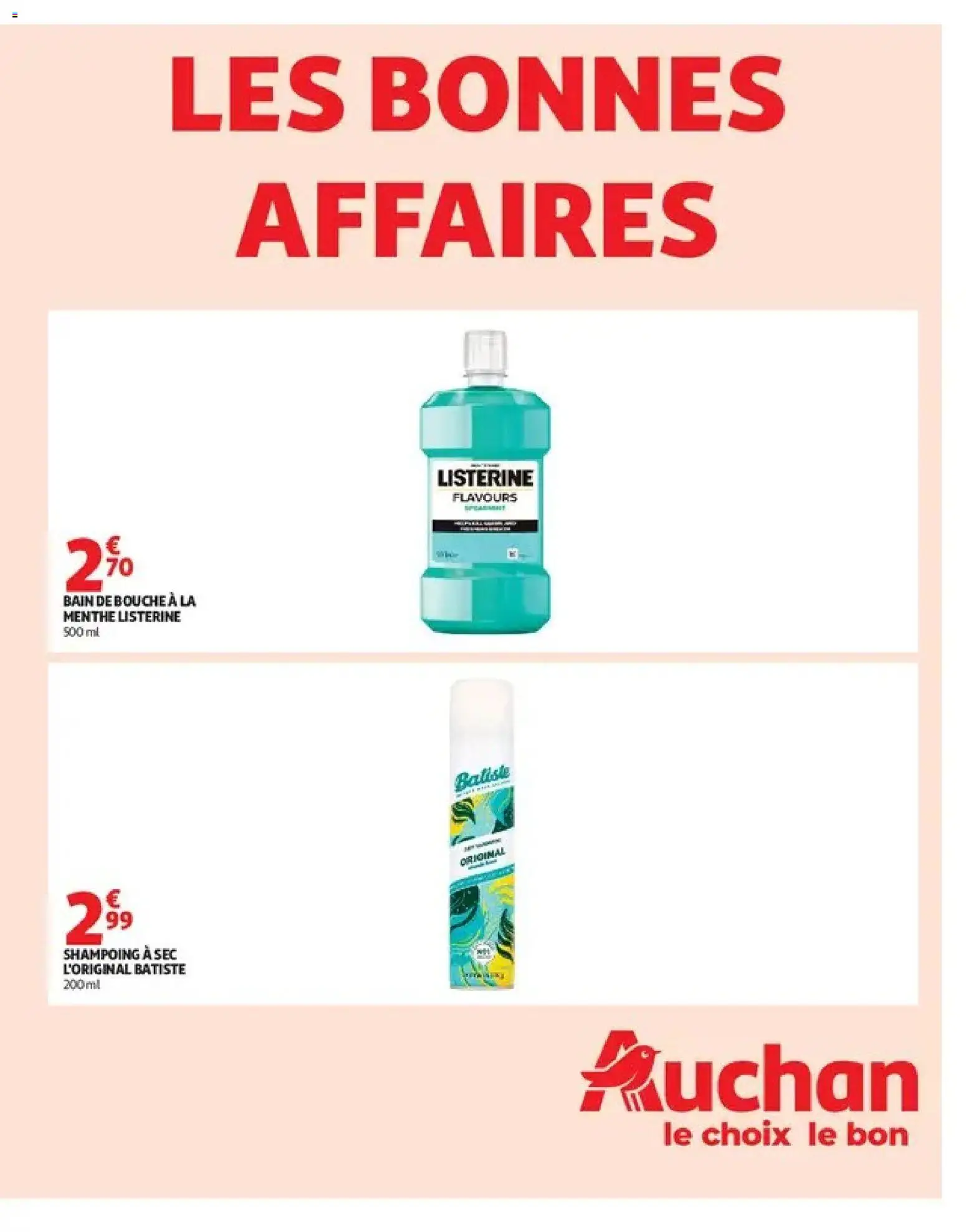 {H1} | Page: 13 | Produits: Menthe, Listerine, Bain de bouche, Batiste