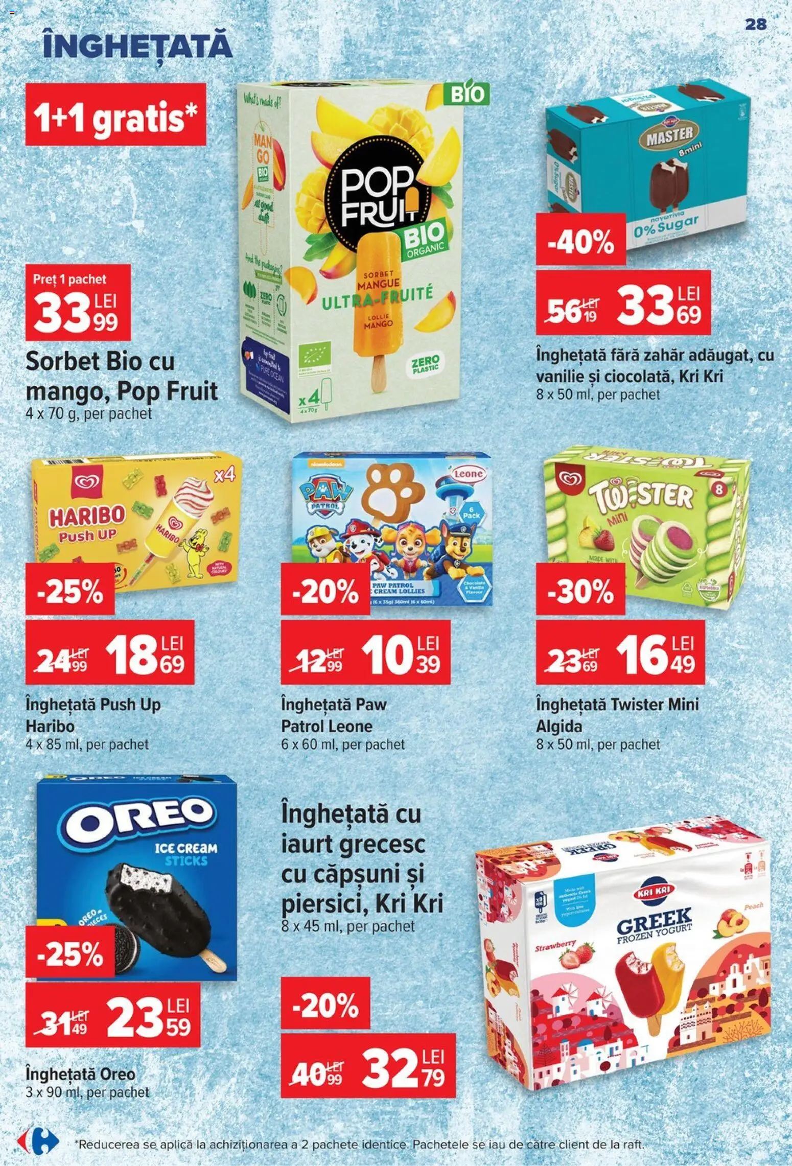 Noul catalog Carrefour – valabil de la 17.06.2026 | Pagină: 27 | Produse: Şerit ödül, Iaurt, Căpșuni, Zahăr