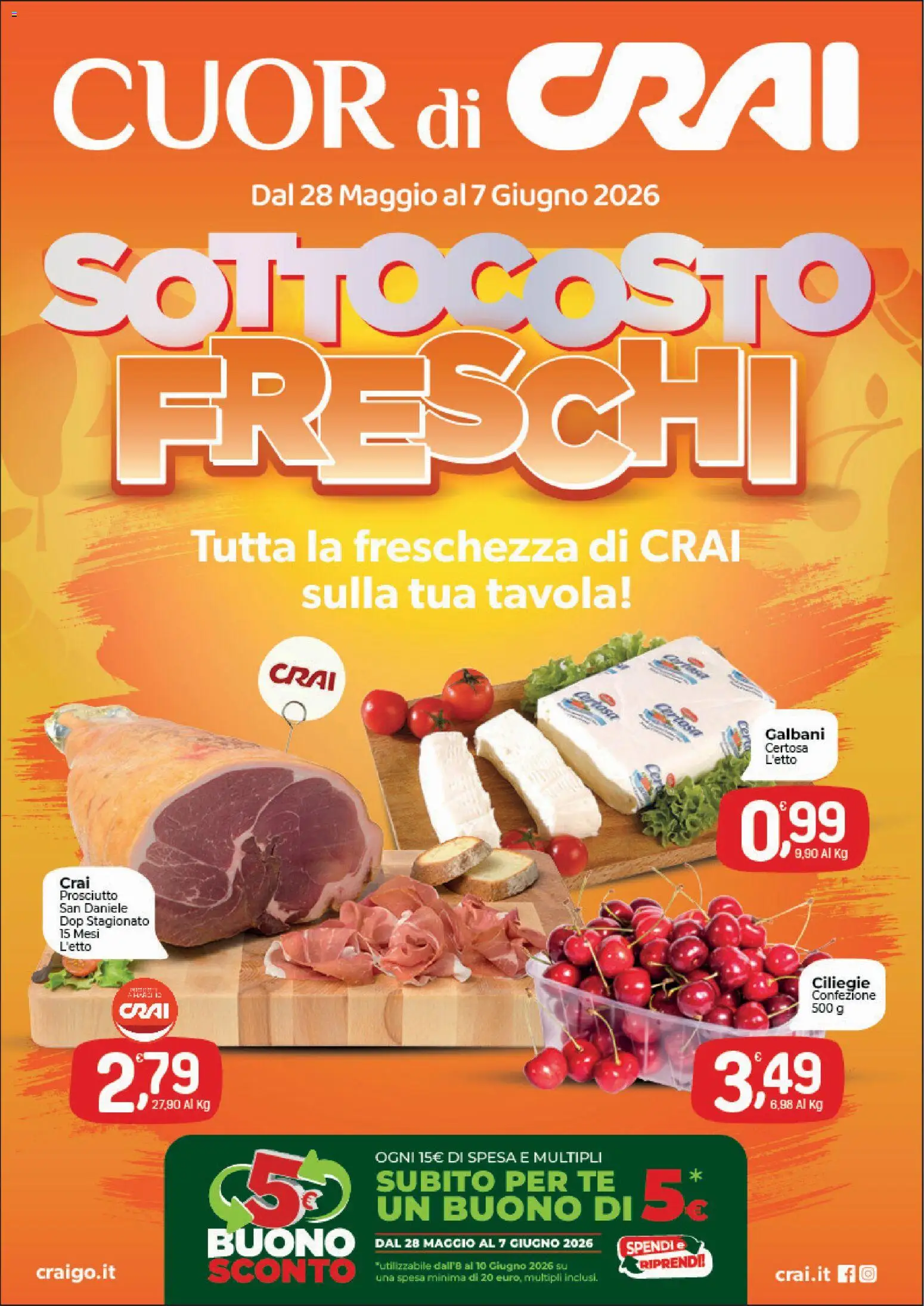 Volantino CRAI del 28.05.2026 | Pagina: 1 | Prodotti: Tè, Prosciutto