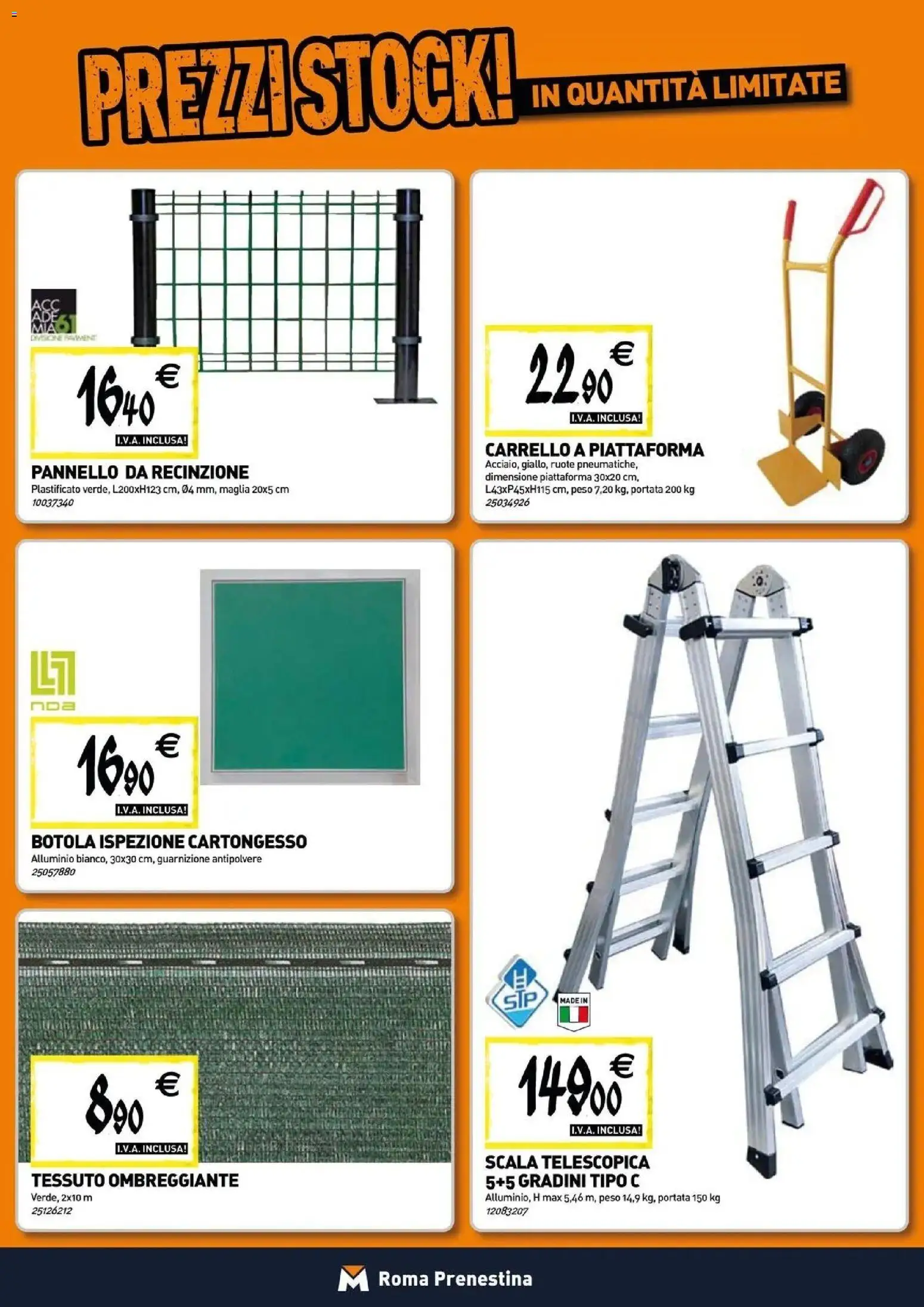 Volantino TECNOMAT del 30/07/2026 | Pagina: 14 | Prodotti: Carrello, Recinzione, Scala, Alluminio