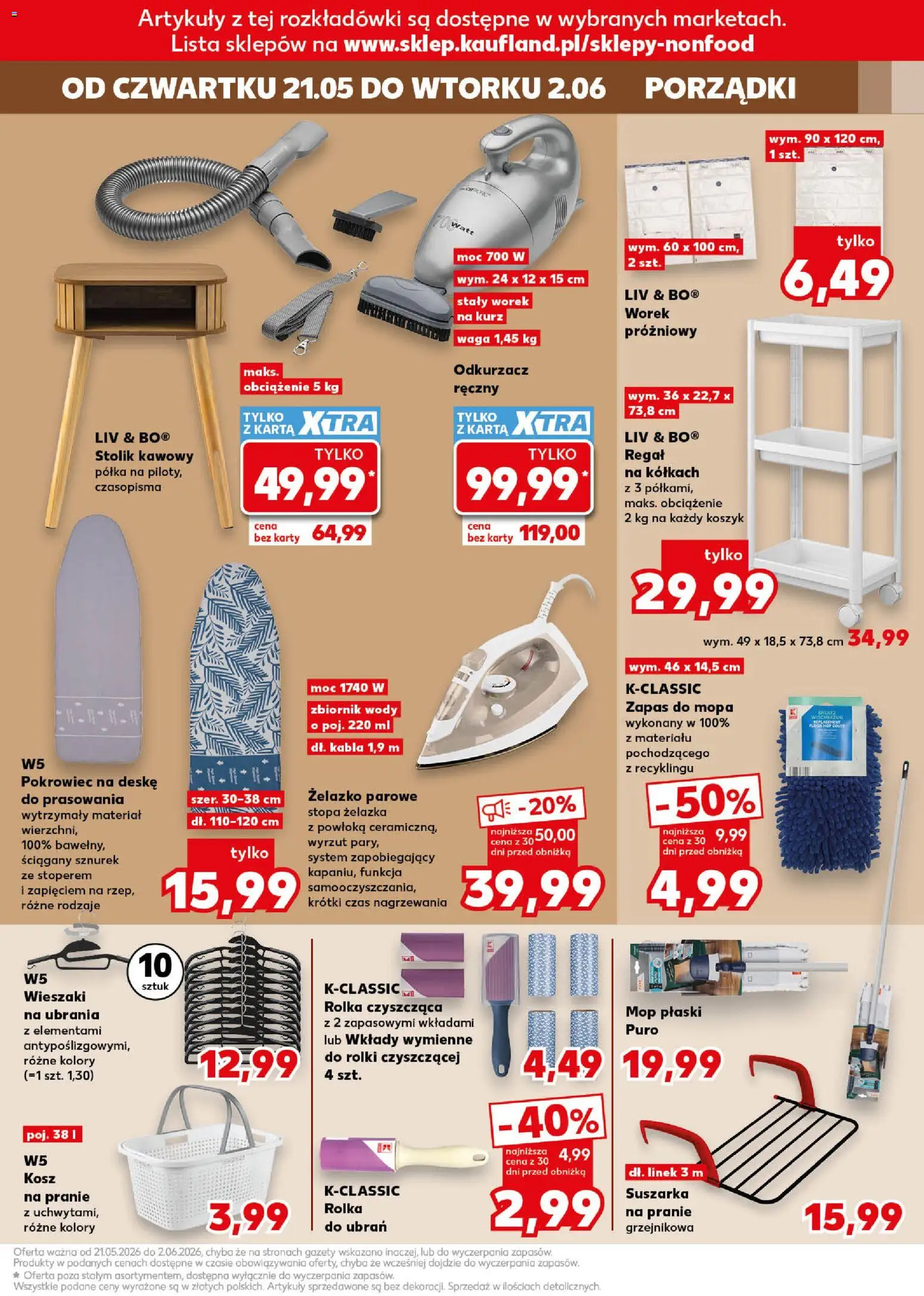 Kaufland Polsko leták - Złap okazje od 21.05.2026 | Strana: 9 | Produkty: Mop, Regál, Karty