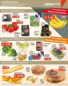 Anteprima del volantino Mercatò volantino Extra valido a partire dal 17/09/2026 | Pagina: 11 | Prodotti: Cioccolato, Patate, Fichi, Piatto