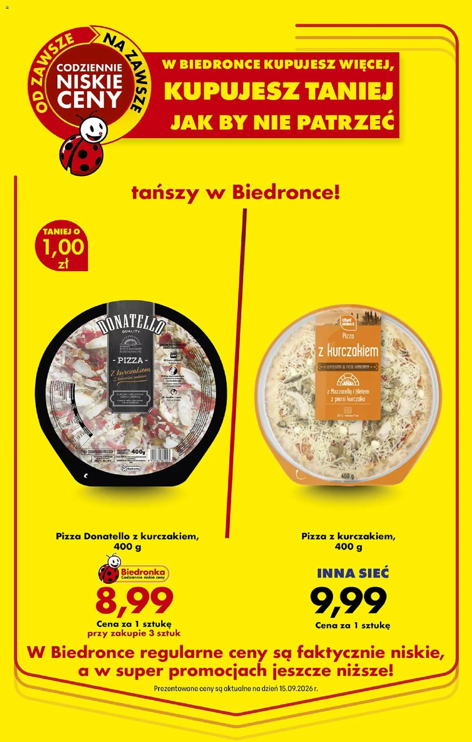 Biedronka Polsko leták - Codziennie niskie ceny od 17.09.2026 | Strana: 8 | Produkty: Pizza, Mozzarella