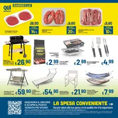 Anteprima del volantino Qui Discount volantino valido a partire dal 19.05.2026 | Pagina: 8 | Prodotti: Suino, Barbecue, Salsiccia, Hamburger