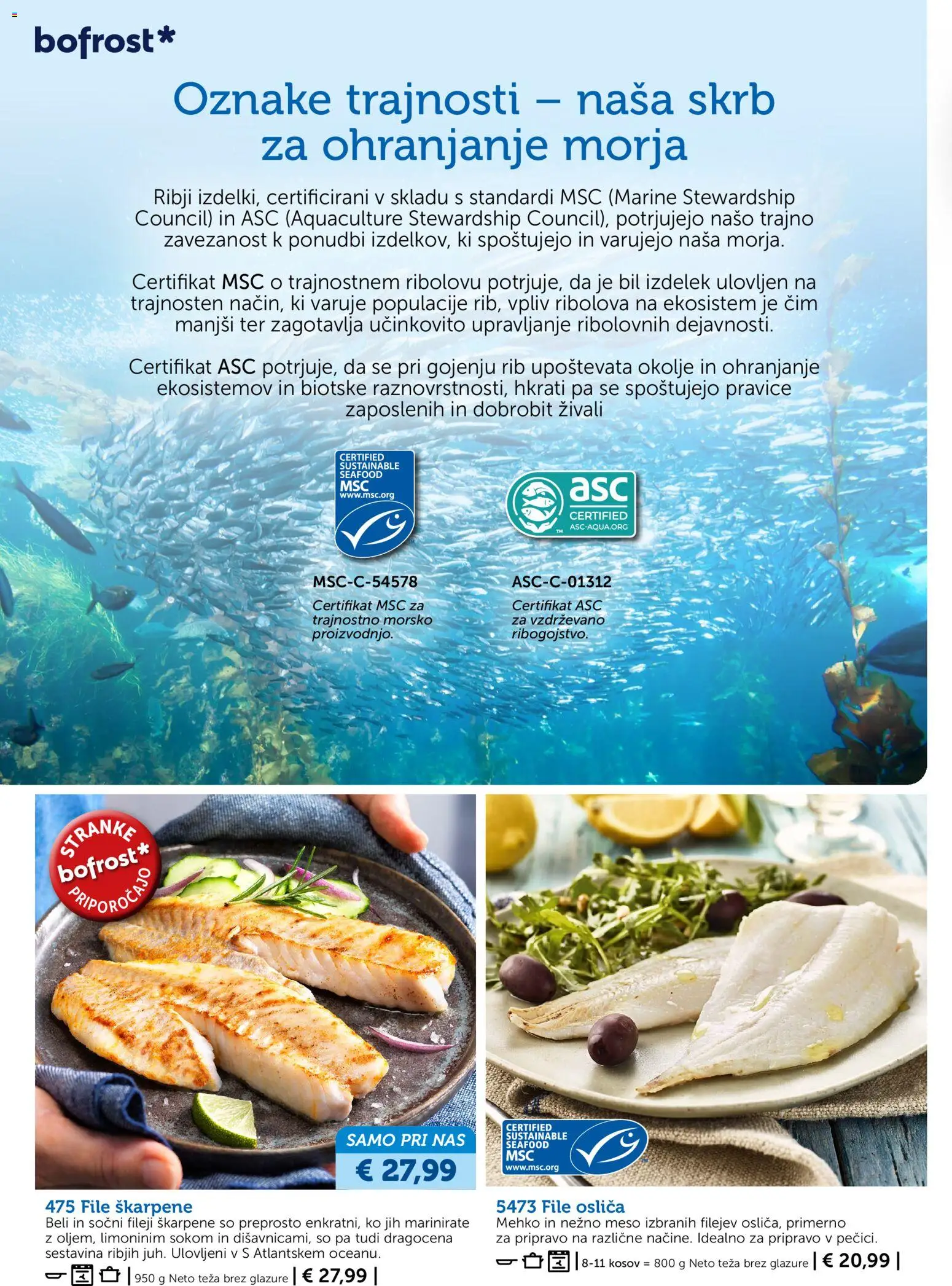 Novi Bofrost katalog ponudbe – veljaven od 01.10.2026 | Stran: 58 | Izdelki: Teza