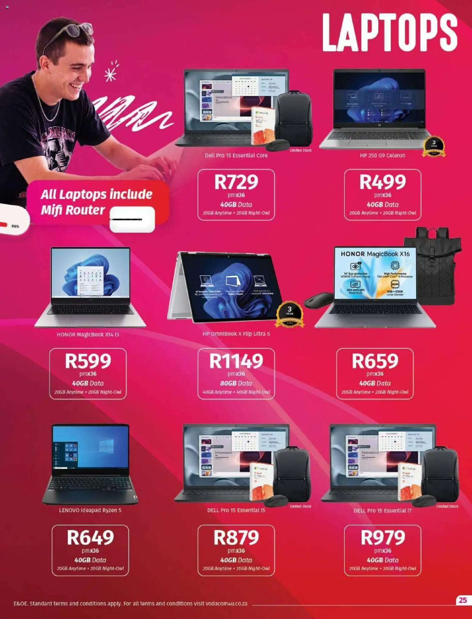 New Vodacom catalogue – valid from 01/10/2026 | Page: 25 | Products: Data, Router, Light, Stock