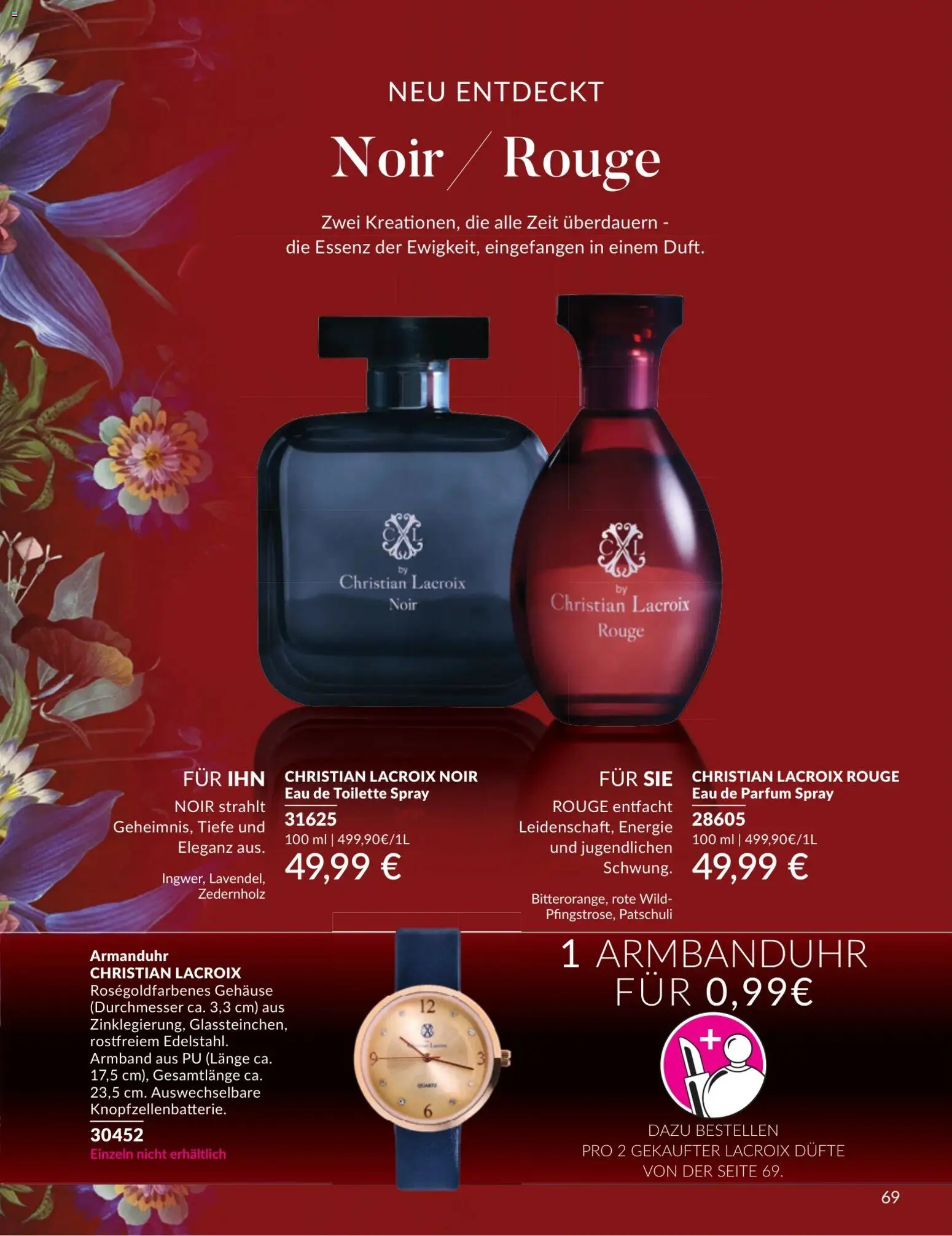 AVON Katalog Juli 2026 – gültig ab 01.07.2026 | Seite: 69 | Produkte: Toilette, Parfüm, Eau de Toilette, Rouge