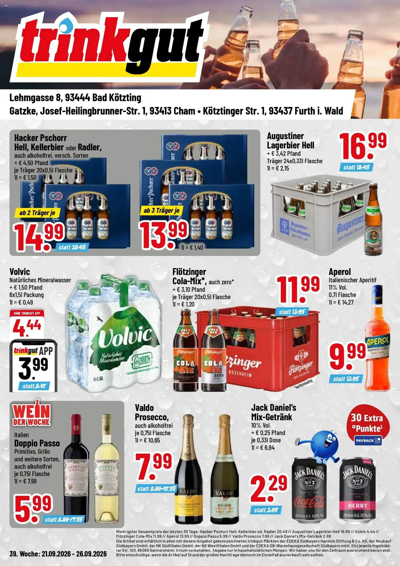 Trinkgut Montag, 21. September Top Angebote