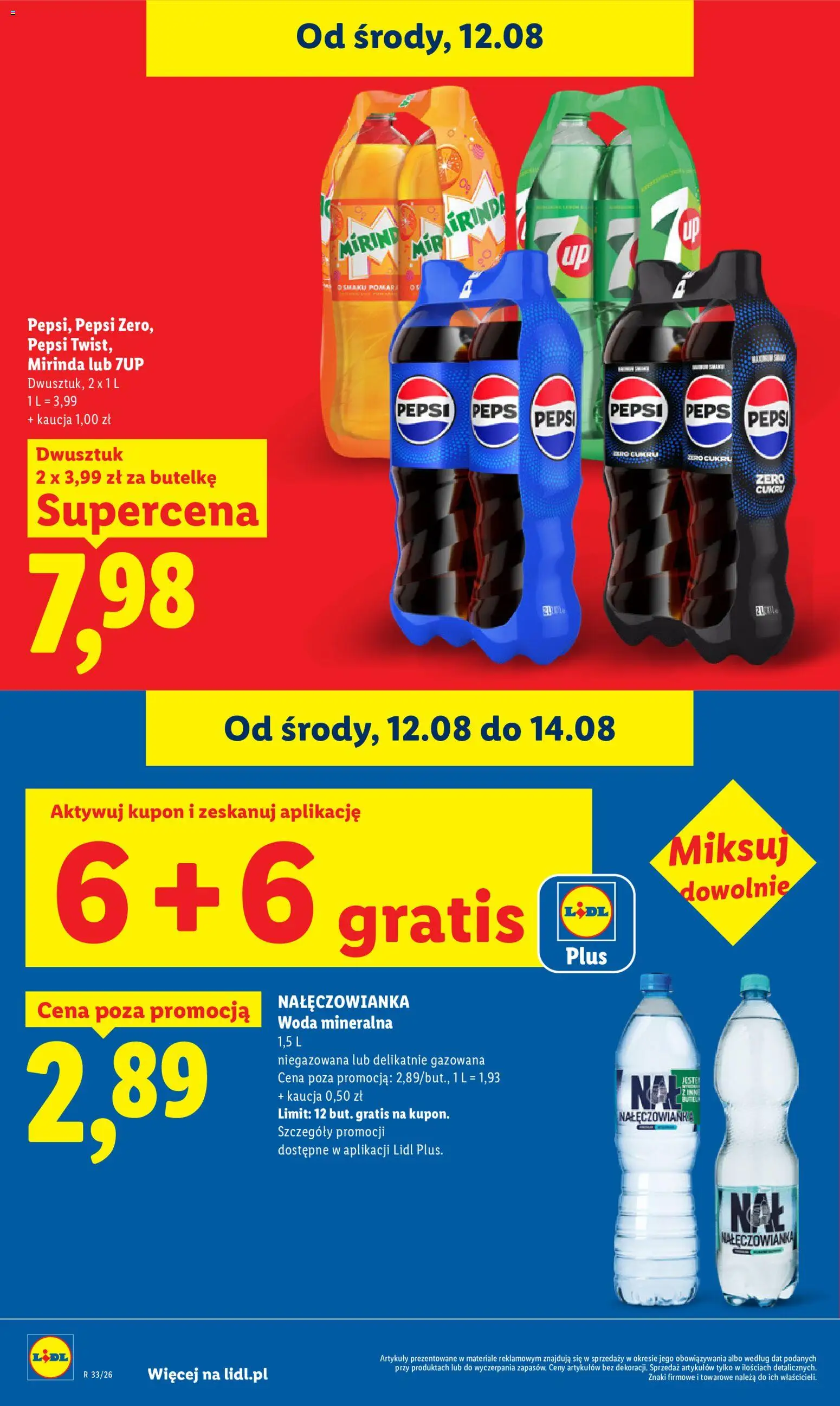 Lidl Polsko leták od 12.08.2026 | Strana: 22 | Produkty: Pepsi, Mirinda
