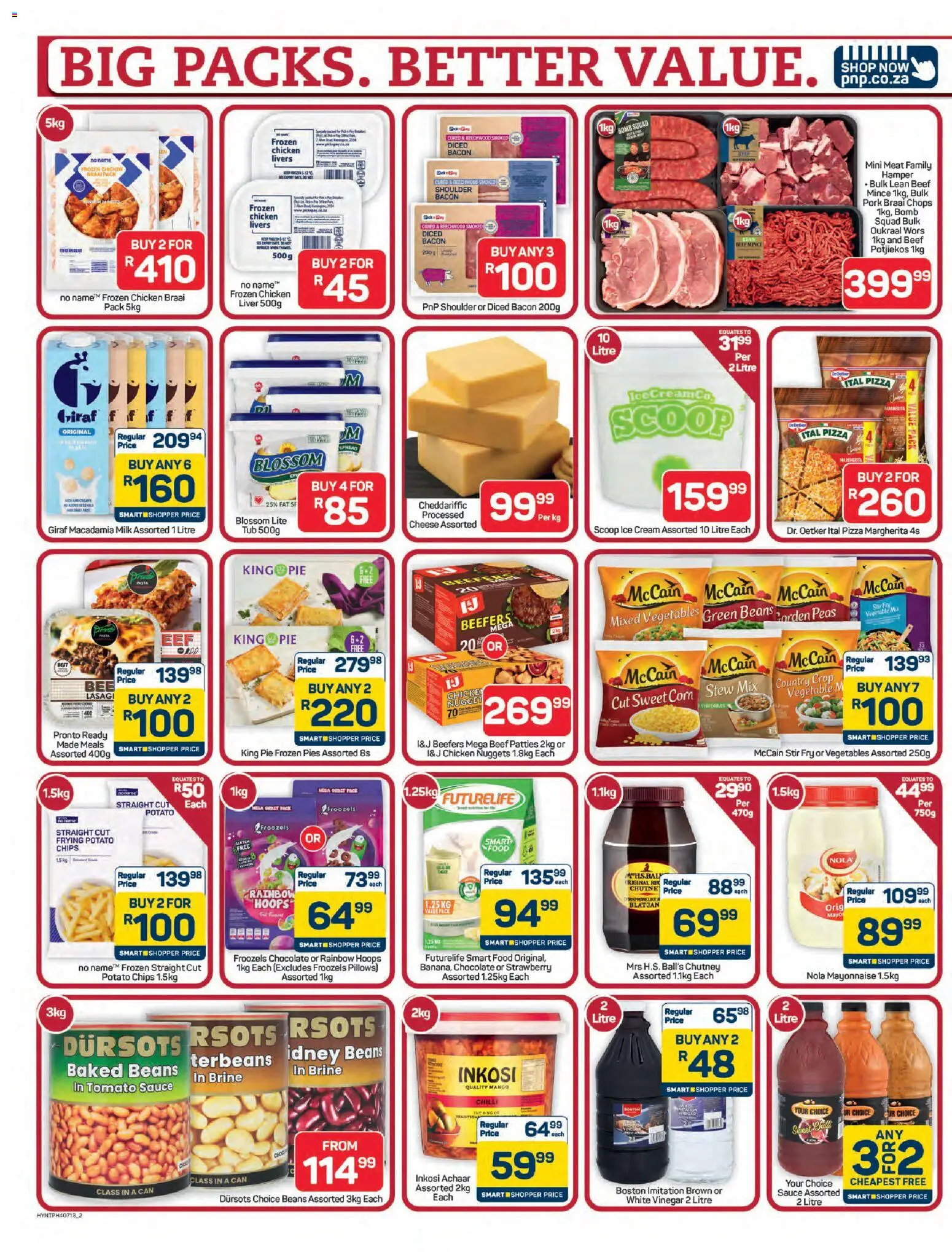 New Pick n Pay catalogue – valid from 15.06.2026 | Page: 2 | Products: Beans, Vinegar, Pork, Sauce