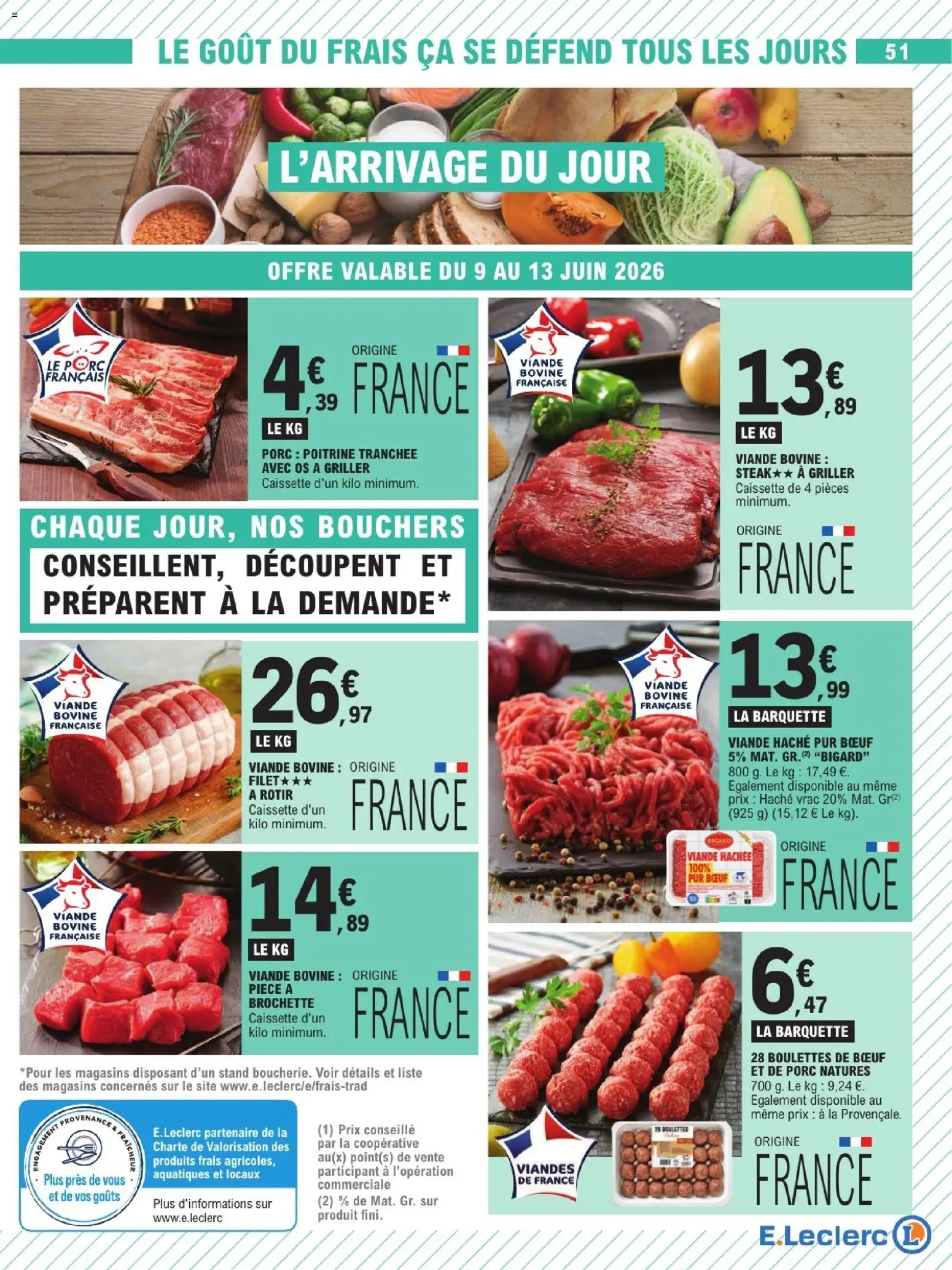 {H1} | Page: 51 | Produits: Viande, Porc, Viande bovine