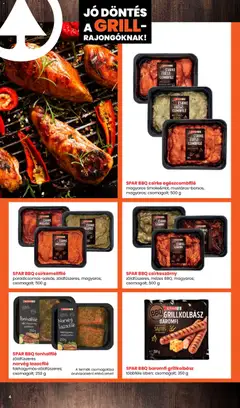 Interspar Grill katalógus - amely érvényes a következő dátumtól: 2026.04.30. | Oldal: 4 | Termékek: BBQ, Mellfilé, Csirkemellfilé, Csirkeszárny