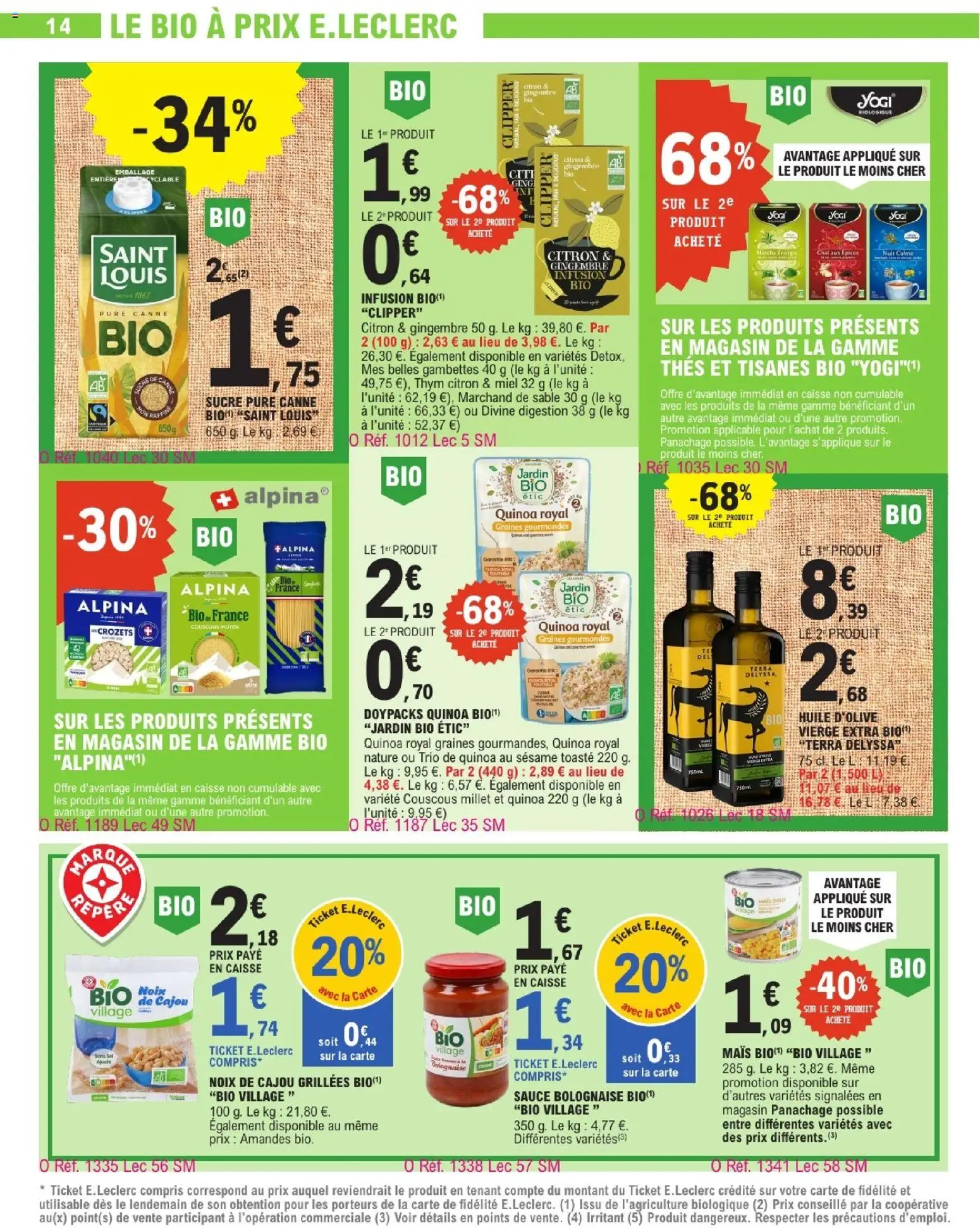{H1} | Page: 14 | Produits: Matcha, Citron, Graines, Couscous