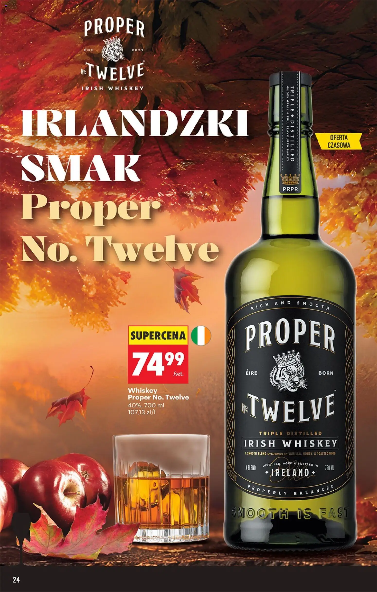 Biedronka Polsko leták - Czas na toast od 05.10.2026 | Strana: 24 | Produkty: Whiskey