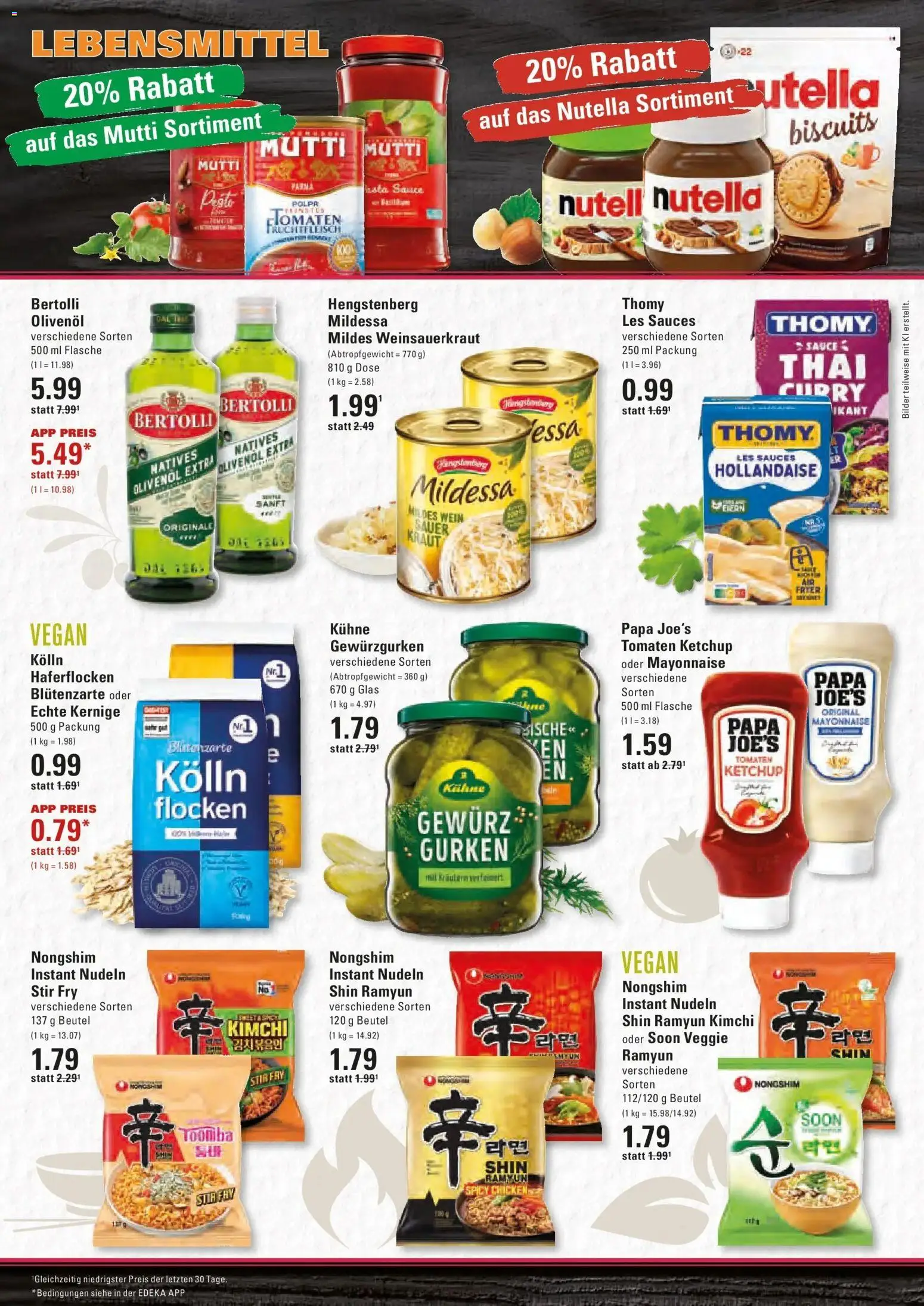Edeka Prospekt Prisdorf (ab 05.10.2026) » Angebote Online | Seite: 12 | Produkte: Olivenol, Tomaten, Gurken, Flocken
