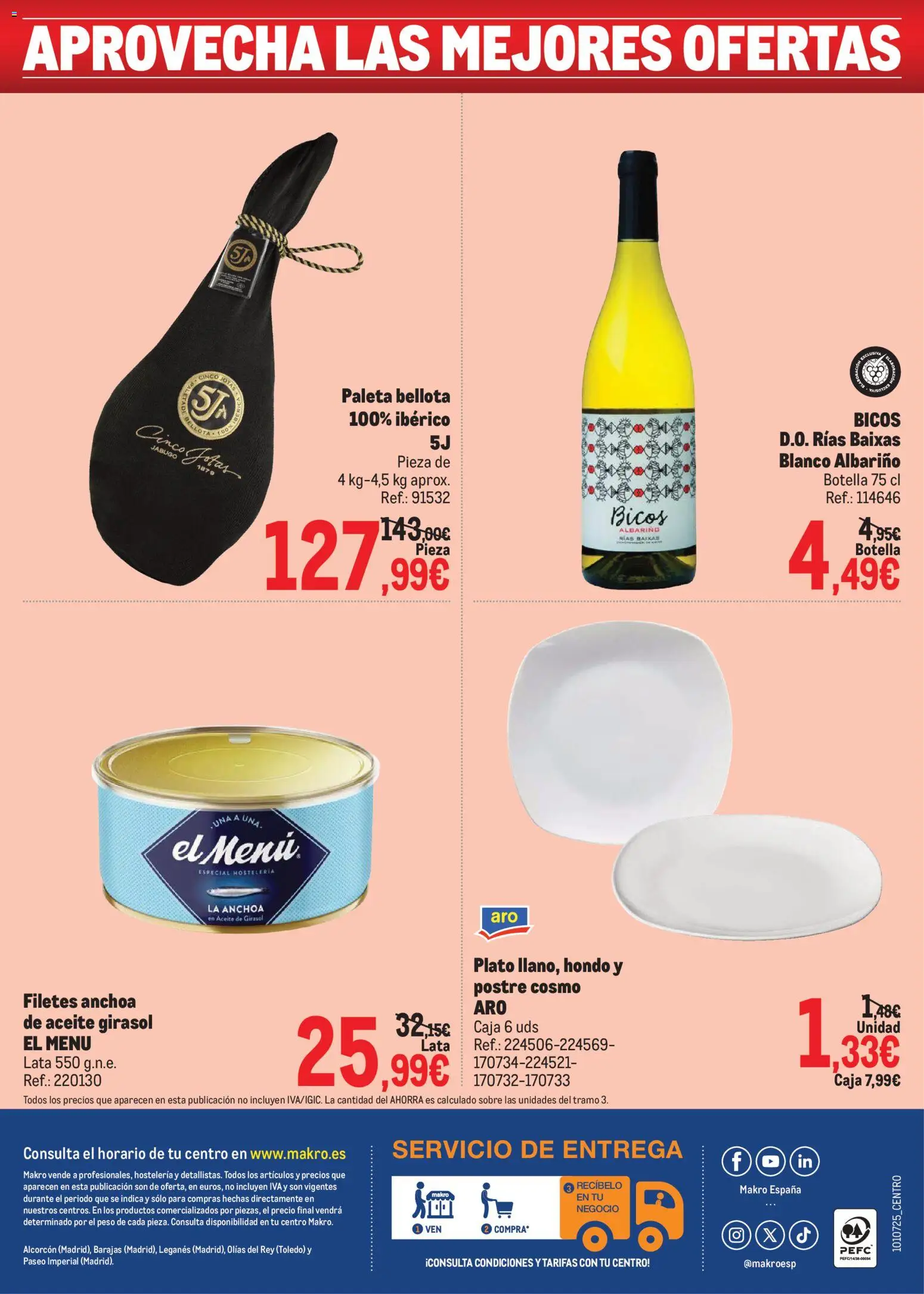 Makro catálogo │ válido desde el 19/10/2026 | Página: 8 | Productos: Postre, Aceite, Peso, Caja