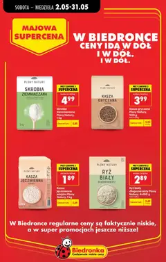 Pogląd oferty "KASZA GRYCZANA, Kasza gryczana Plony Natury, 900 g" - ważna od 02.05.2026 | Strona: 9 | Produkty: Kasza, Kasza jęczmienna, Kasza gryczana, Ryż