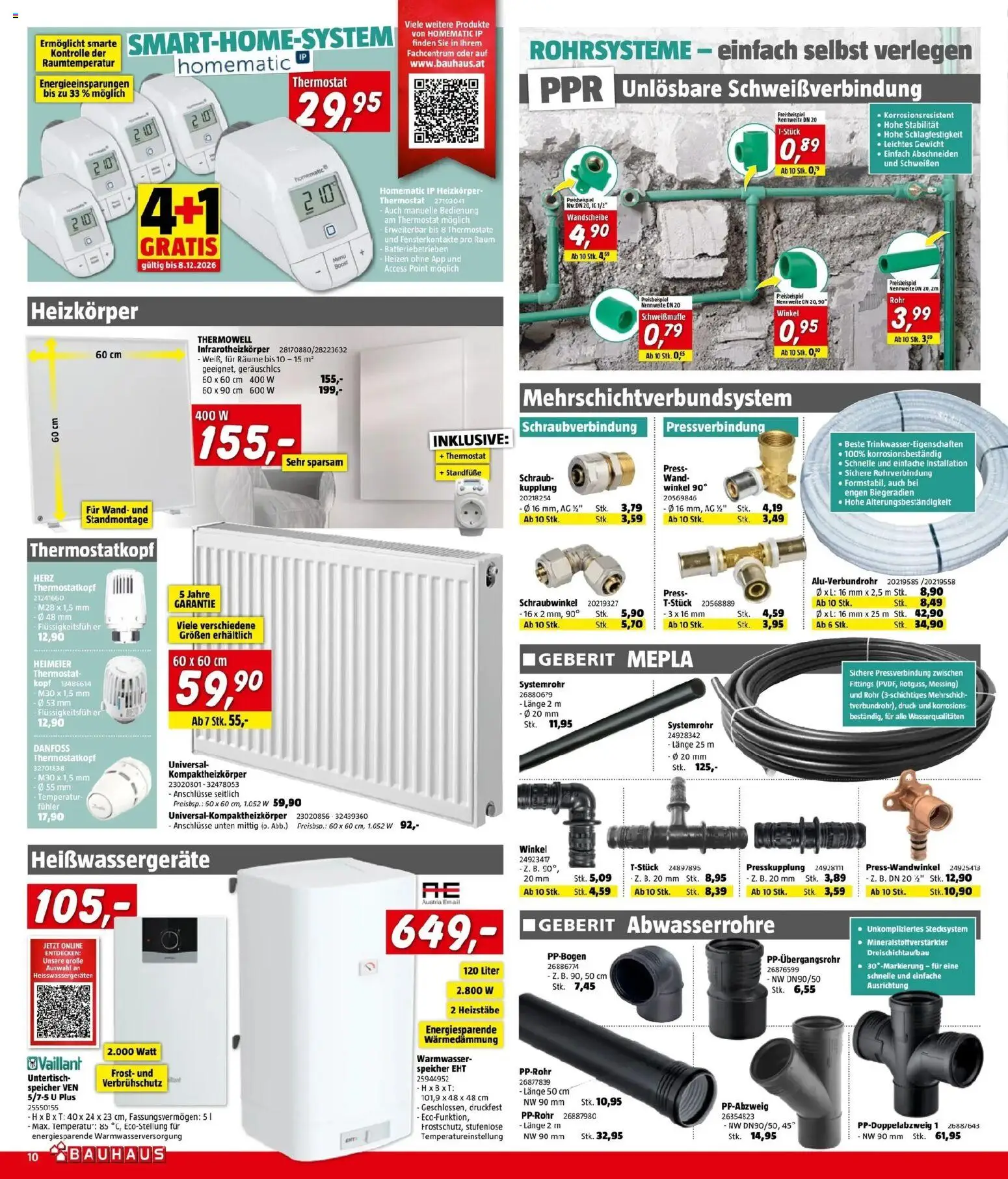 Bauhaus Bad Fischau von 28.10.2026 - Aktuelle Angebote | Seite: 10 | Produkte: Gewicht, Heizkörper