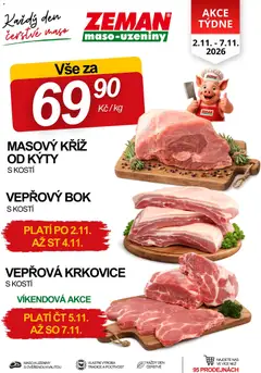 Náhled letáku Prodejny Zeman leták od 02.11.2026