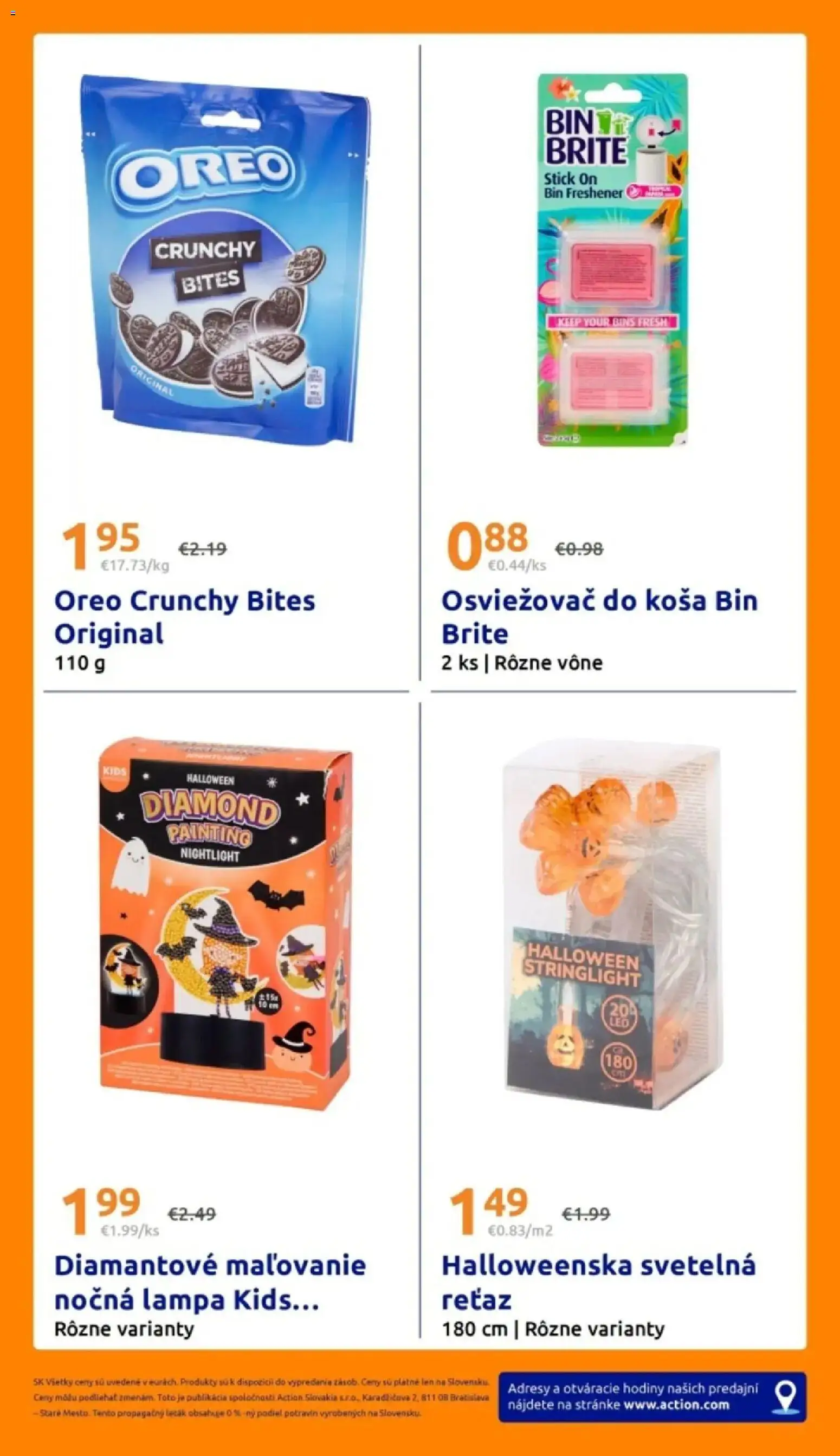 Nové Action akcie – leták je platný od 21.10.2026 | Strana: 31 | Produkty: Lampa, Nočná lampa, Hodiny, Oreo