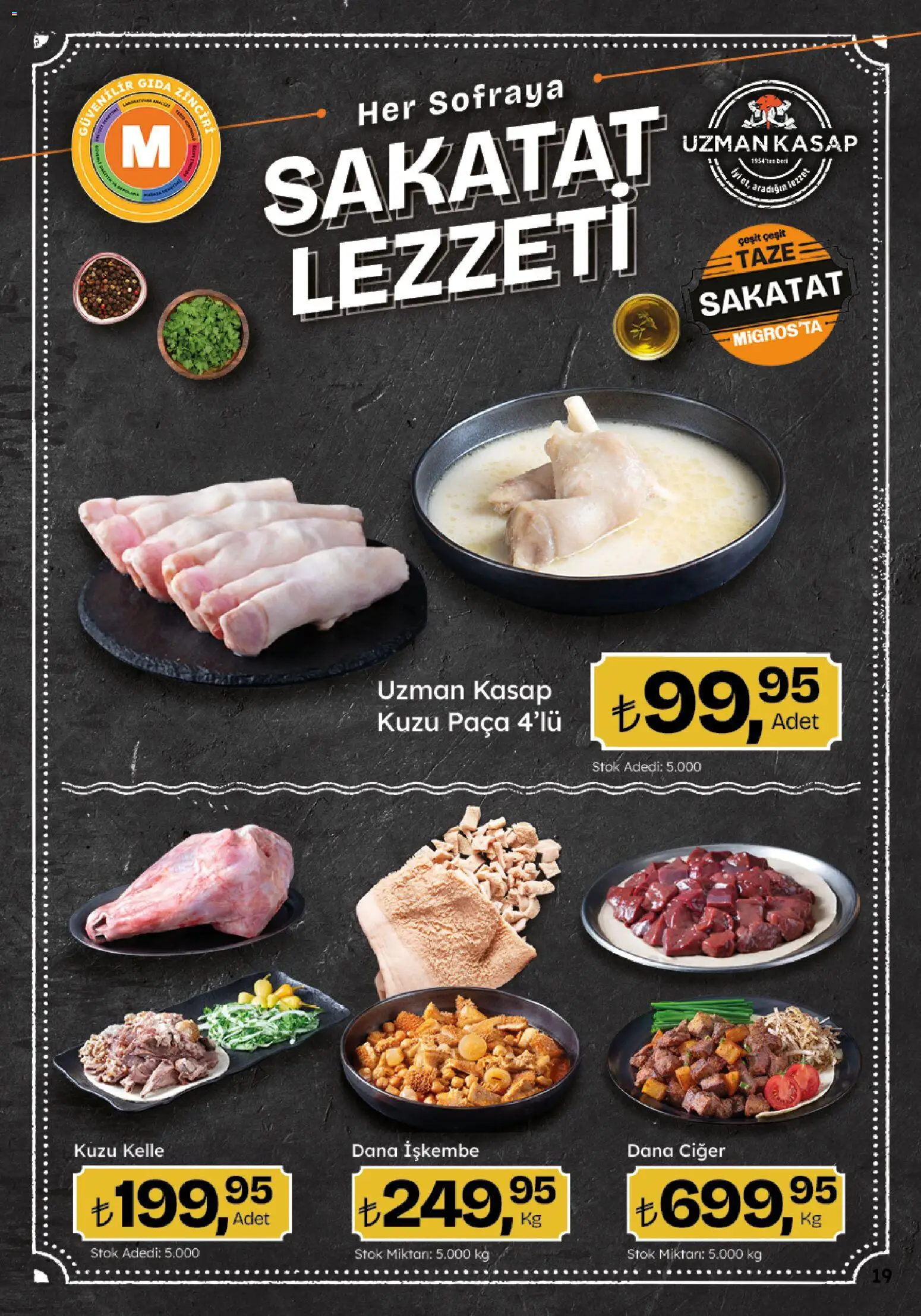 Migros Katalog - 5M Migroskop Dijital - 05 Ekim 2026 tarihinden itibaren geçerlidir | Sayfa: 19 | Ürünler: Ciğer, Sakatat