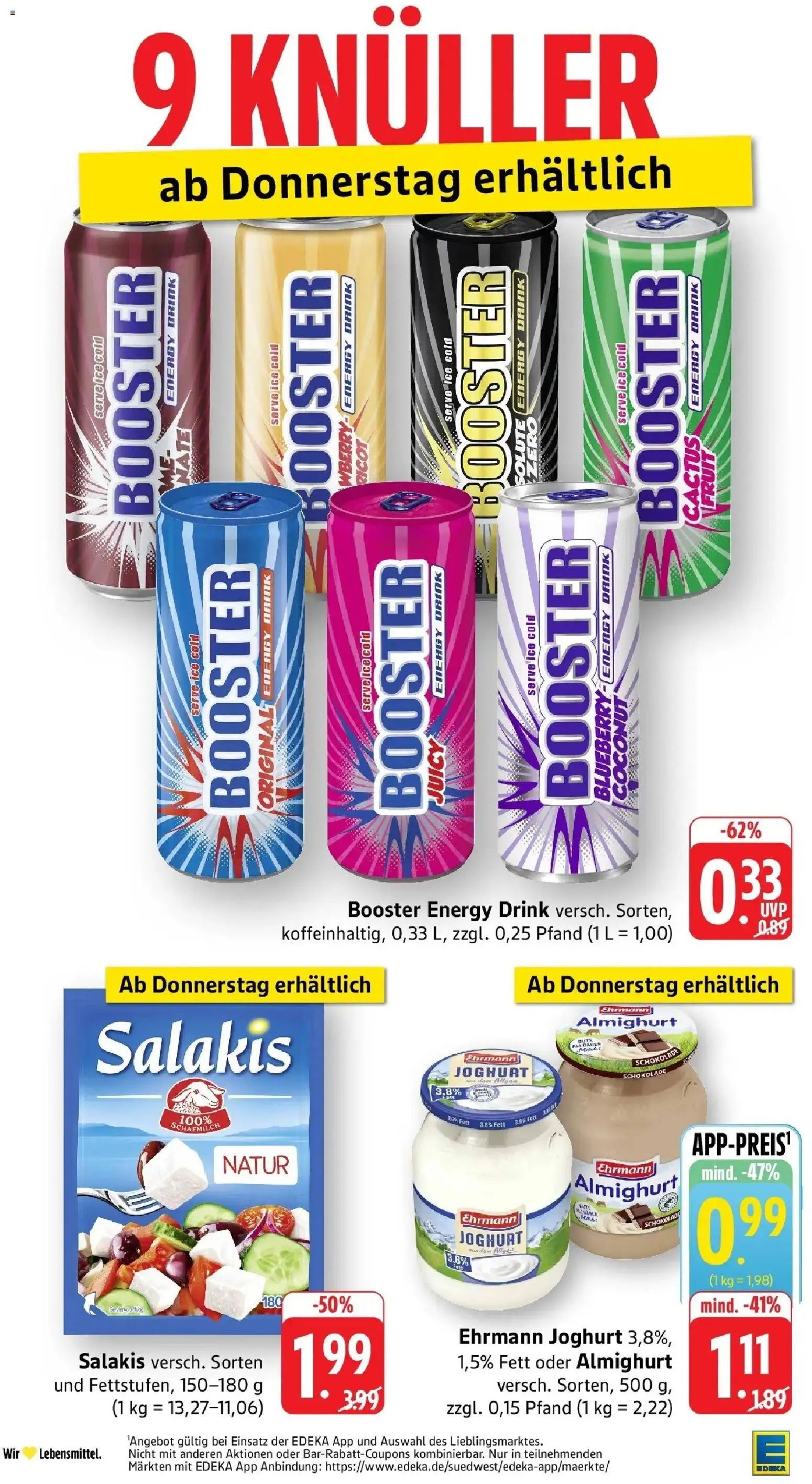 Edeka Prospekt Mühlheim / Donau (ab 05.10.2026) » Angebote Online | Seite: 47 | Produkte: Ehrmann almighurt, Energy, Joghurt, Schokolade