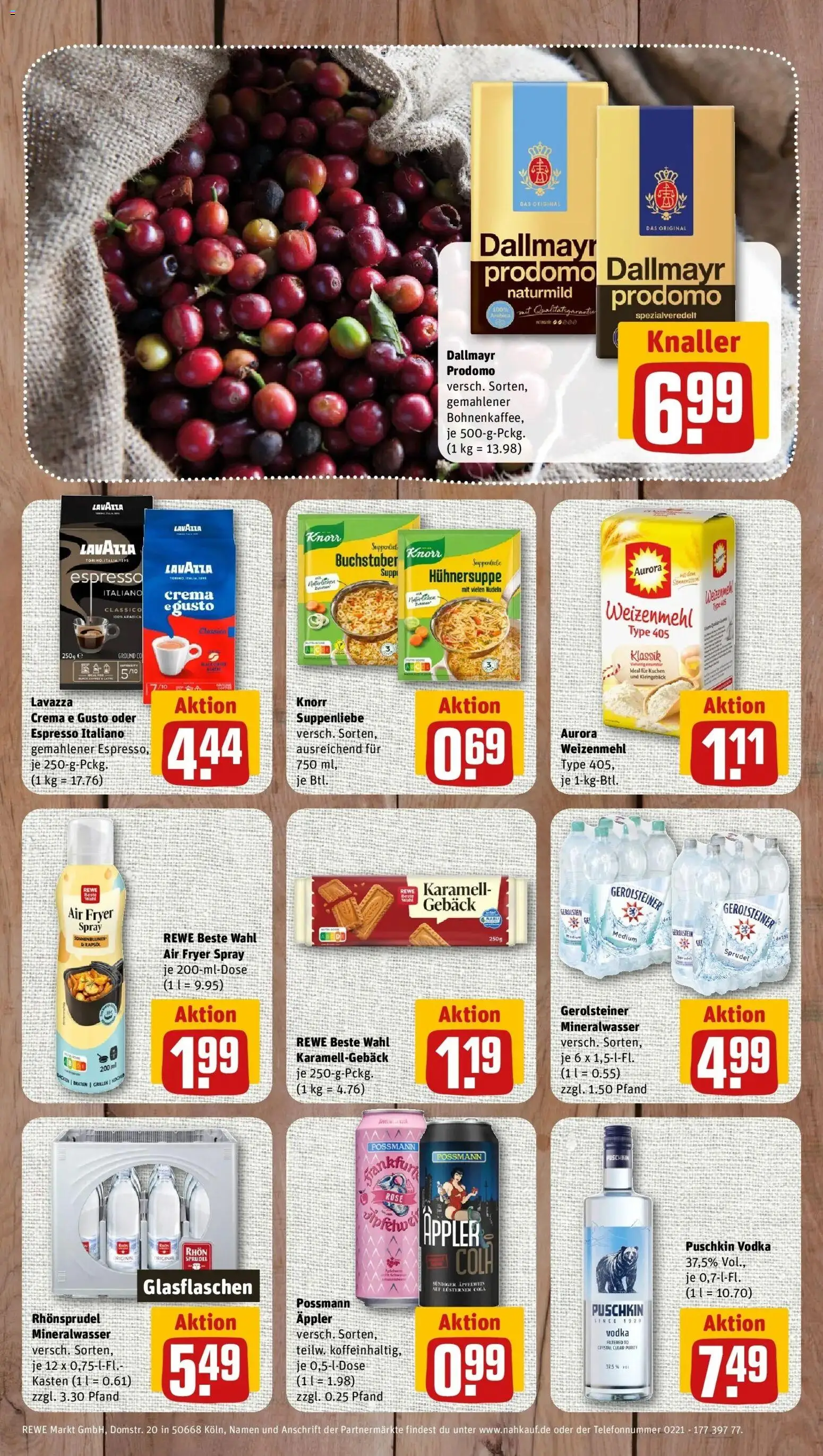 REWE Prospekt ab 28.09.2026 zum Blättern » Angebote | Seite: 8 | Produkte: Cola, Dallmayr, Kuchen, Gerolsteiner