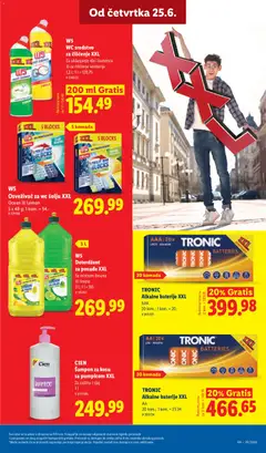 W5 WC sredstvo za čišćenje XXL, Za uklanjanje rđe i kamenca ili za čišćenje sanitarija - pregled Lidl kataloga - važi od 25.06.2026 | Strana: 47 | Proizvode: Deterdžent, Wc, Šampon, Baterije