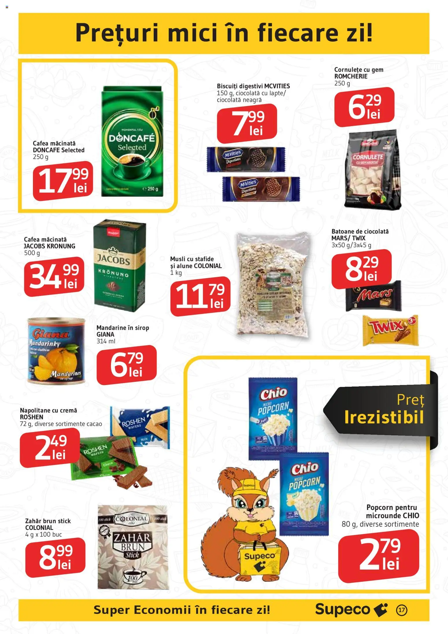 Noul catalog Supeco – valabil de la 16.04.2026 | Pagină: 17 | Produse: Sirop, Cacao, Stafide, Zahăr